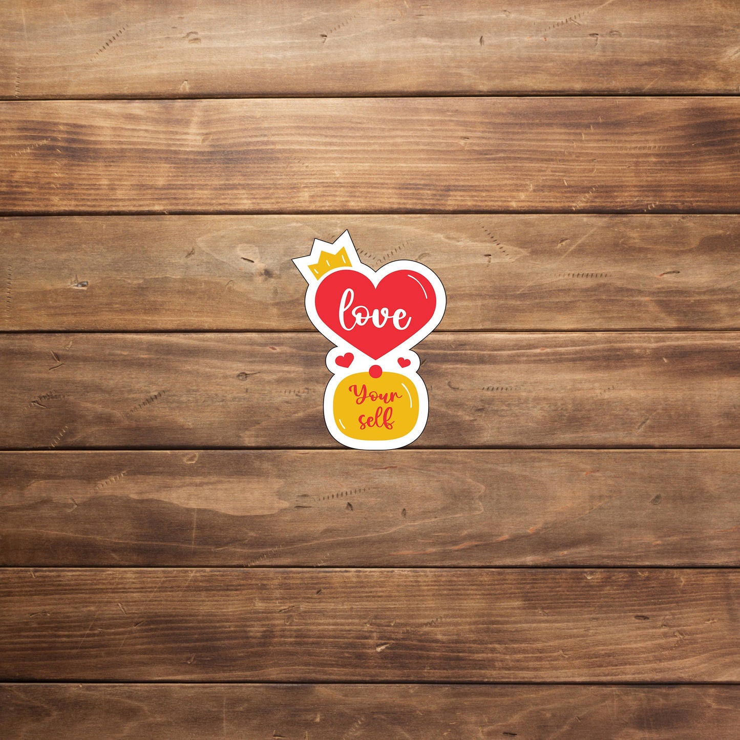 Love With Heart Sticker