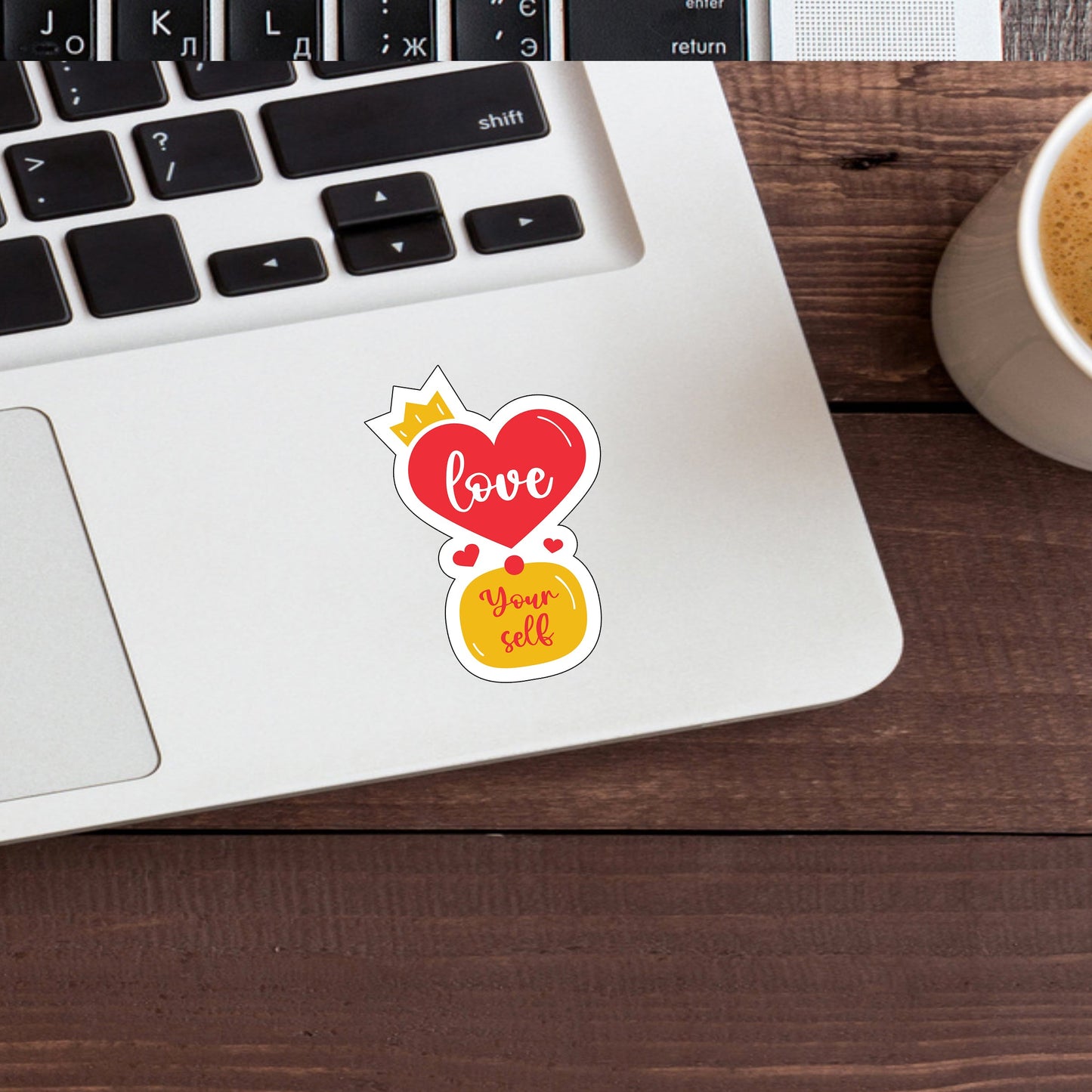 Love With Heart Sticker