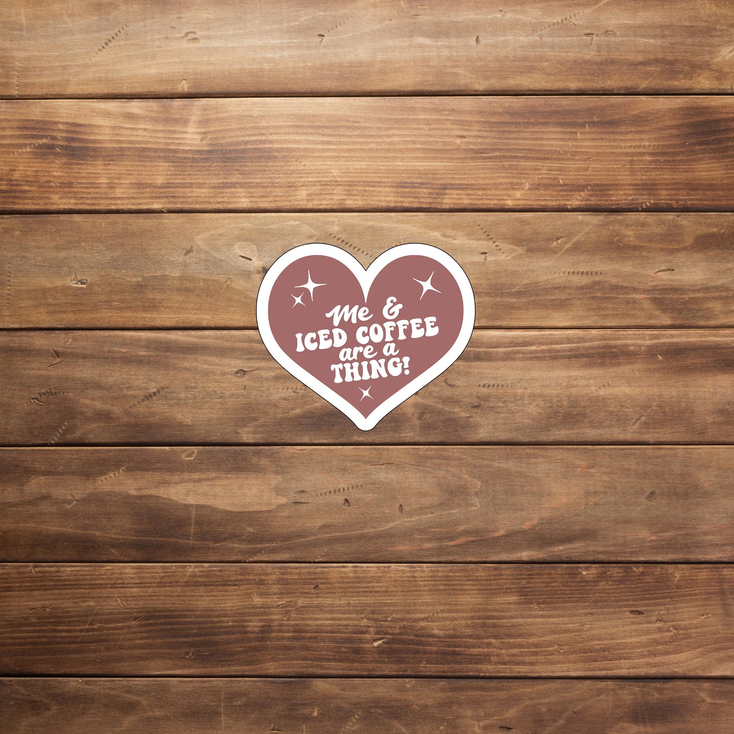 Ice Coffee Sticker, Vinyl sticker, laptop sticker, Tablet sticker