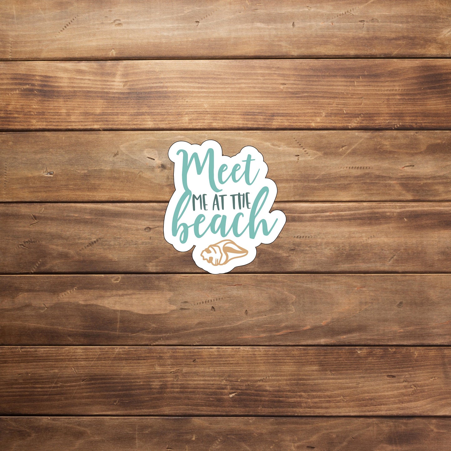 Meet me at the beach Sticker, Vinyl sticker, laptop sticker, Tablet sticker
