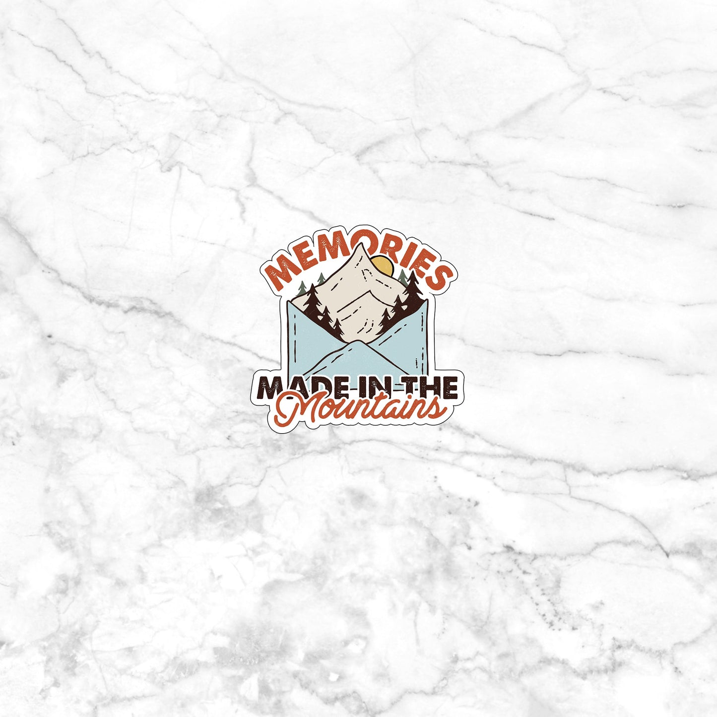 Memories made in the mountains sticker