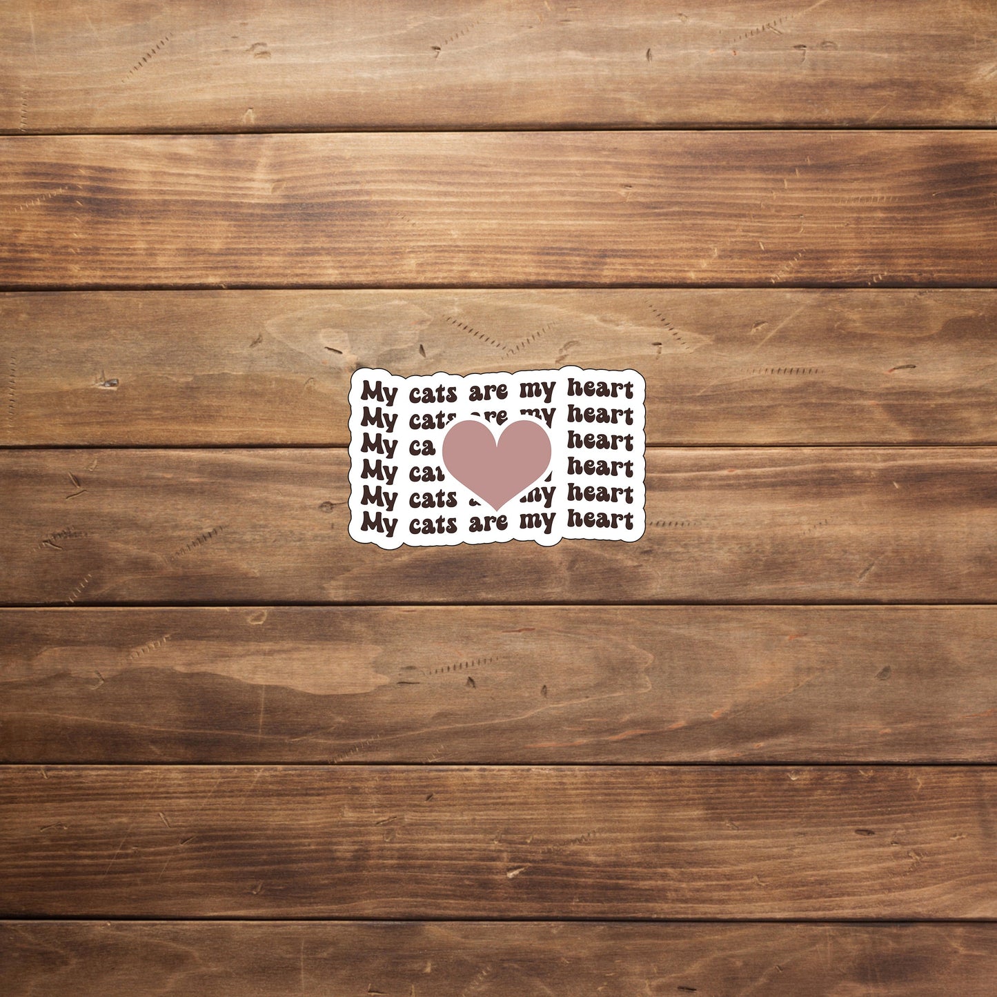 My cats are my heart Sticker, Vinyl sticker, laptop sticker, Tablet sticker