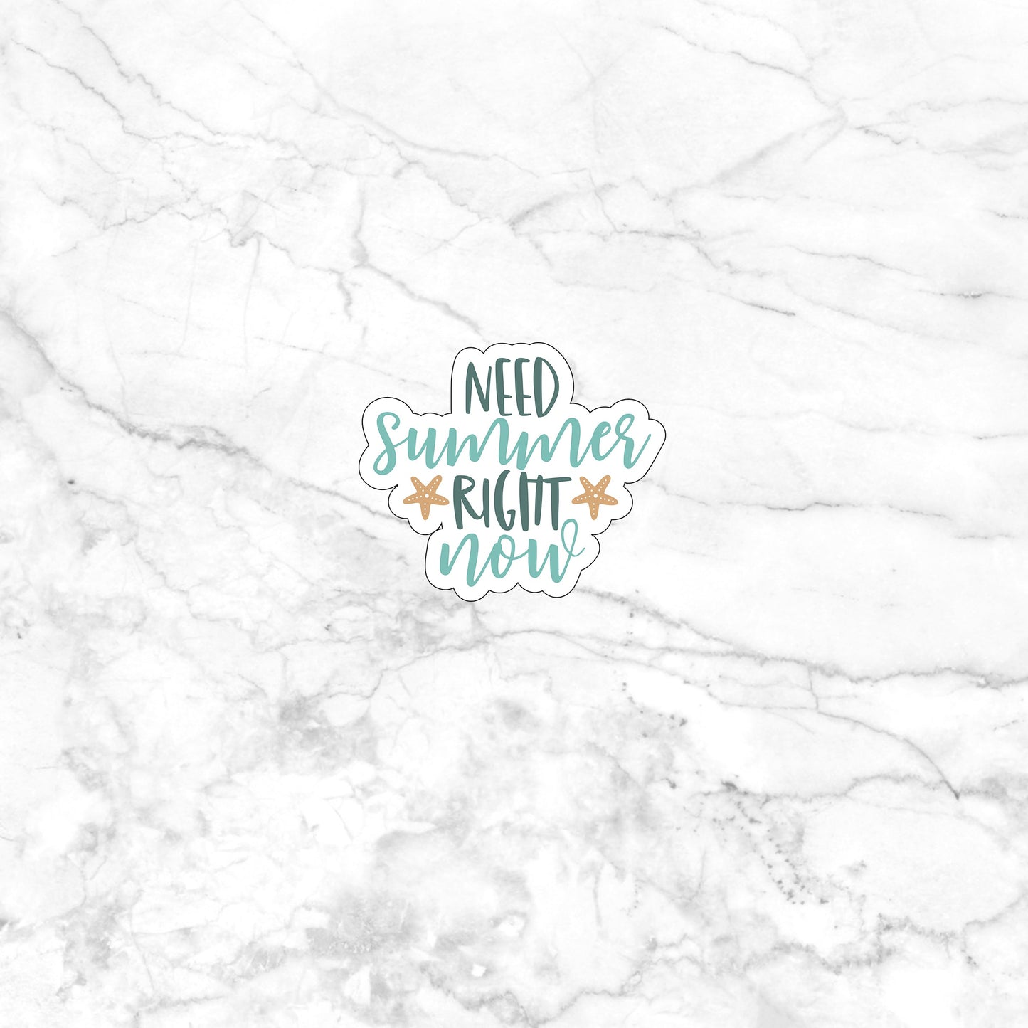 Summer Sticker, Vinyl sticker, laptop sticker, Tablet sticker