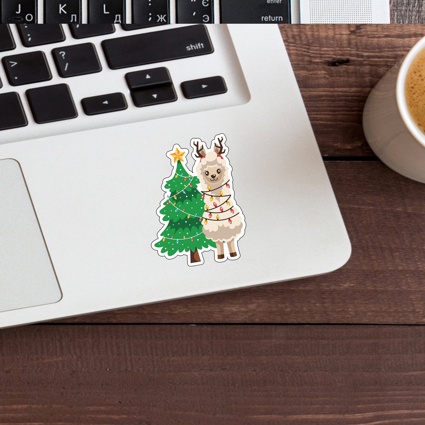New Year Llama For Sticker