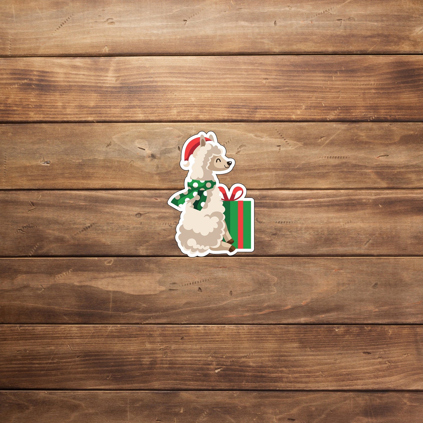 New Year Llama For Sticker