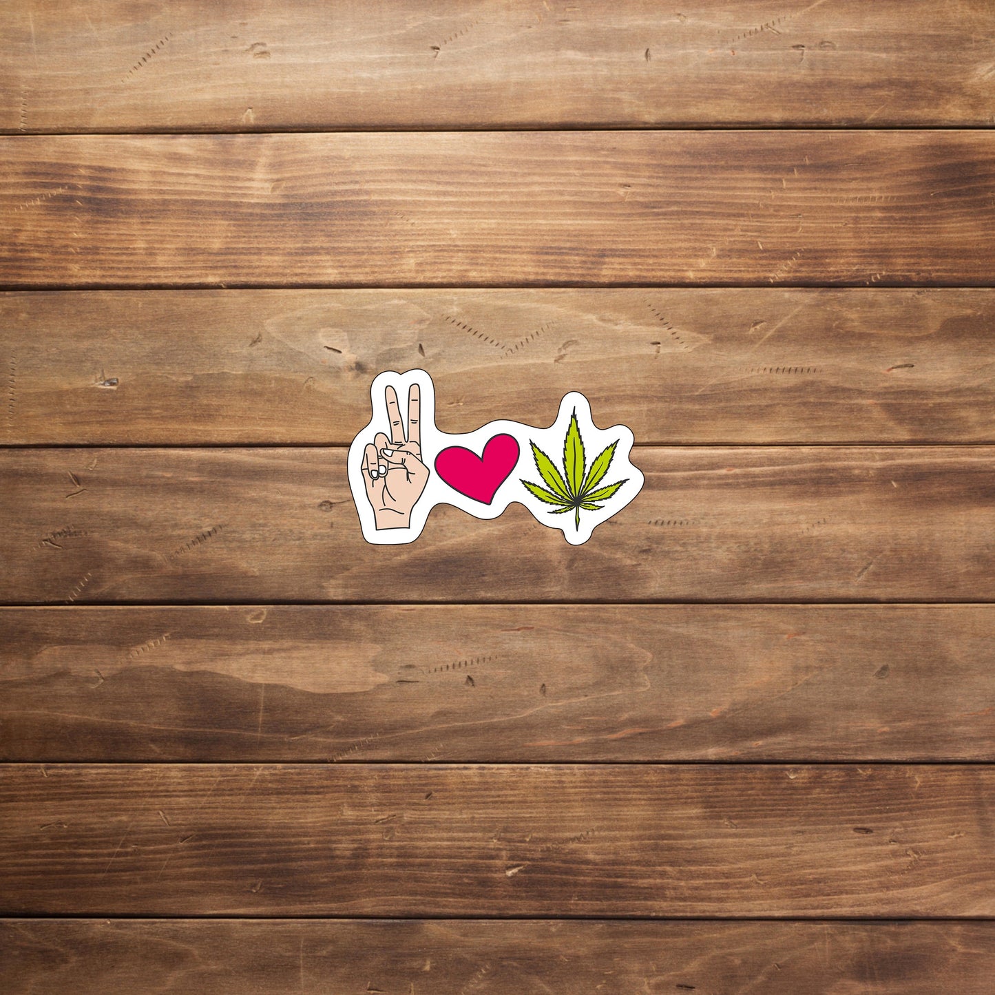 Peace Love Sticker
