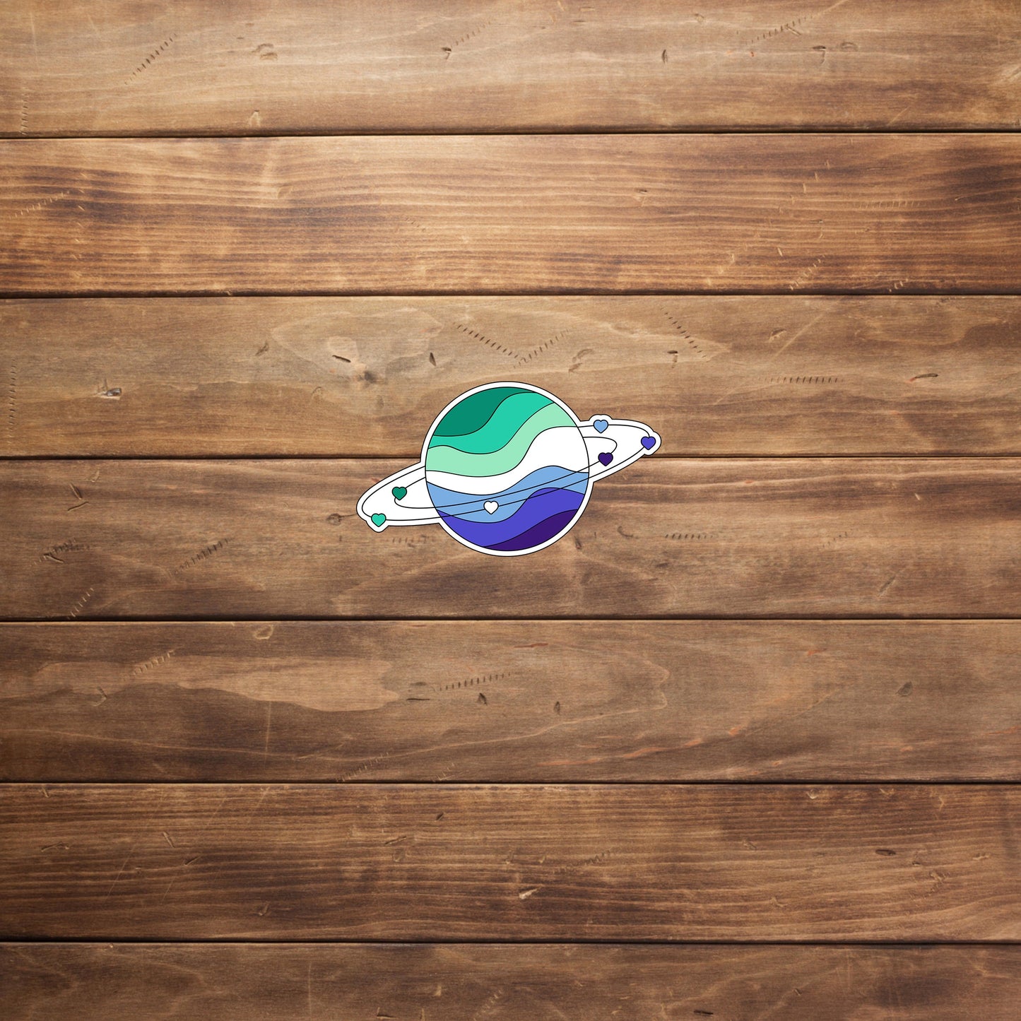 Planet Gay Pride Flag Sticker