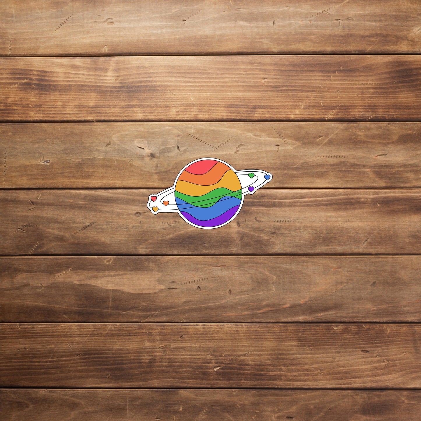 Planet lgbt flag Sticker
