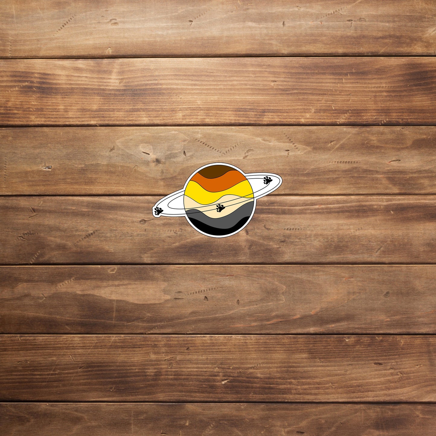 Planet bear flag Sticker