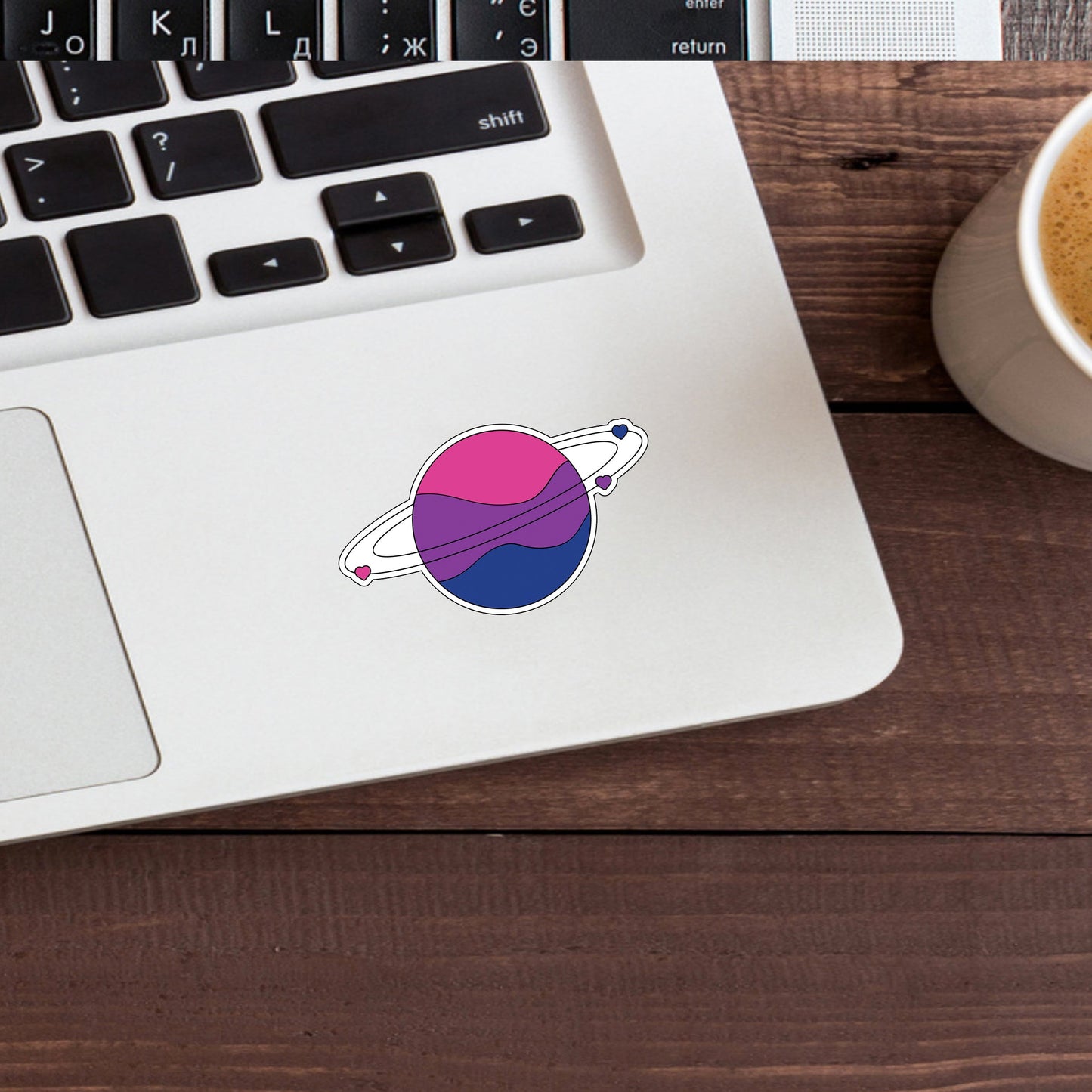 Planet bisexual Sticker
