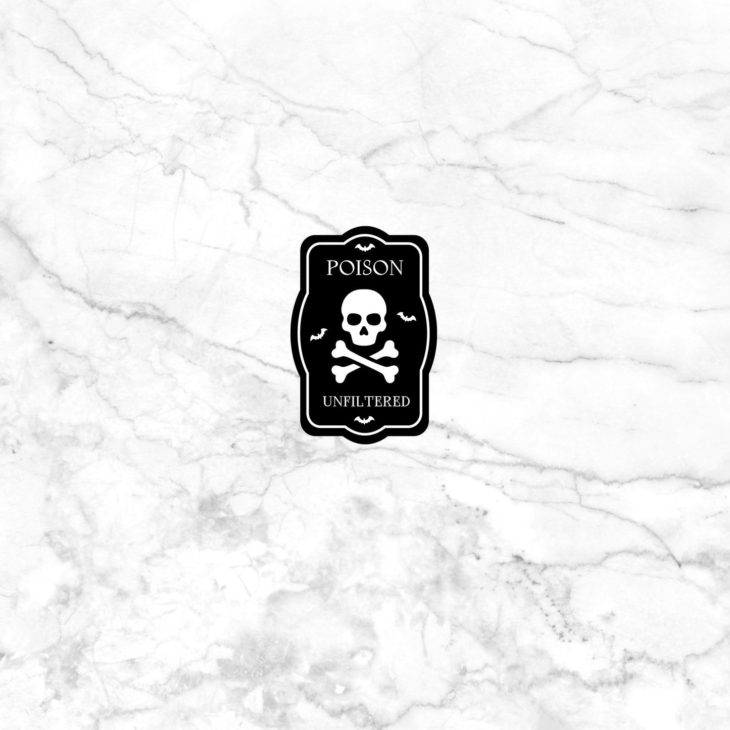 Poison unfiltrered Sticker, Vinyl sticker, laptop sticker, Tablet sticker