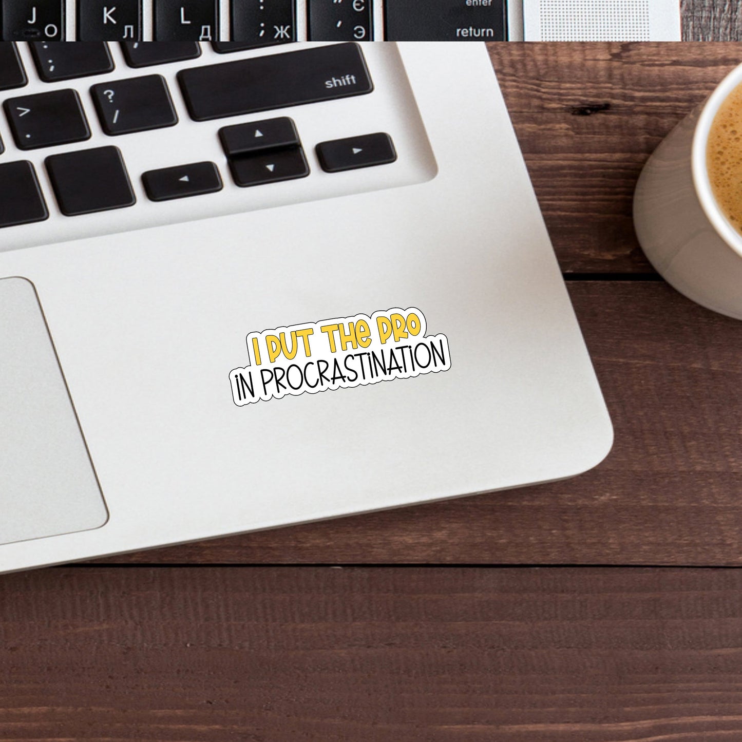 ProInProcrastination Sticker, Vinyl sticker, laptop sticker, Tablet sticker
