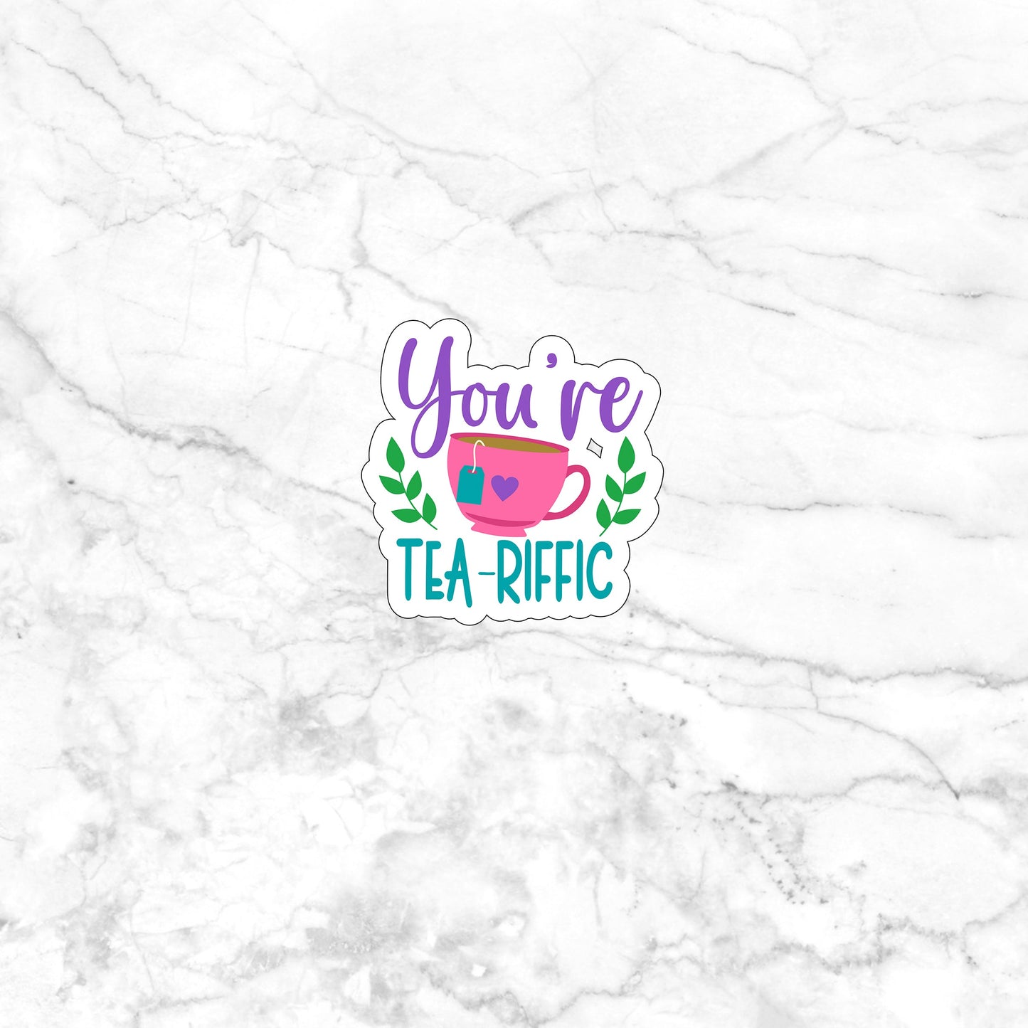 Puns Funny Sticker YoureTeariffic Stickers
