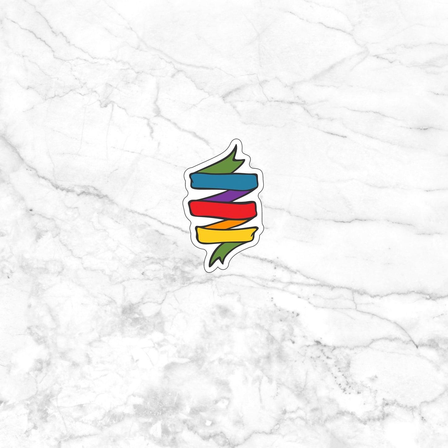 Ribbon Sticker