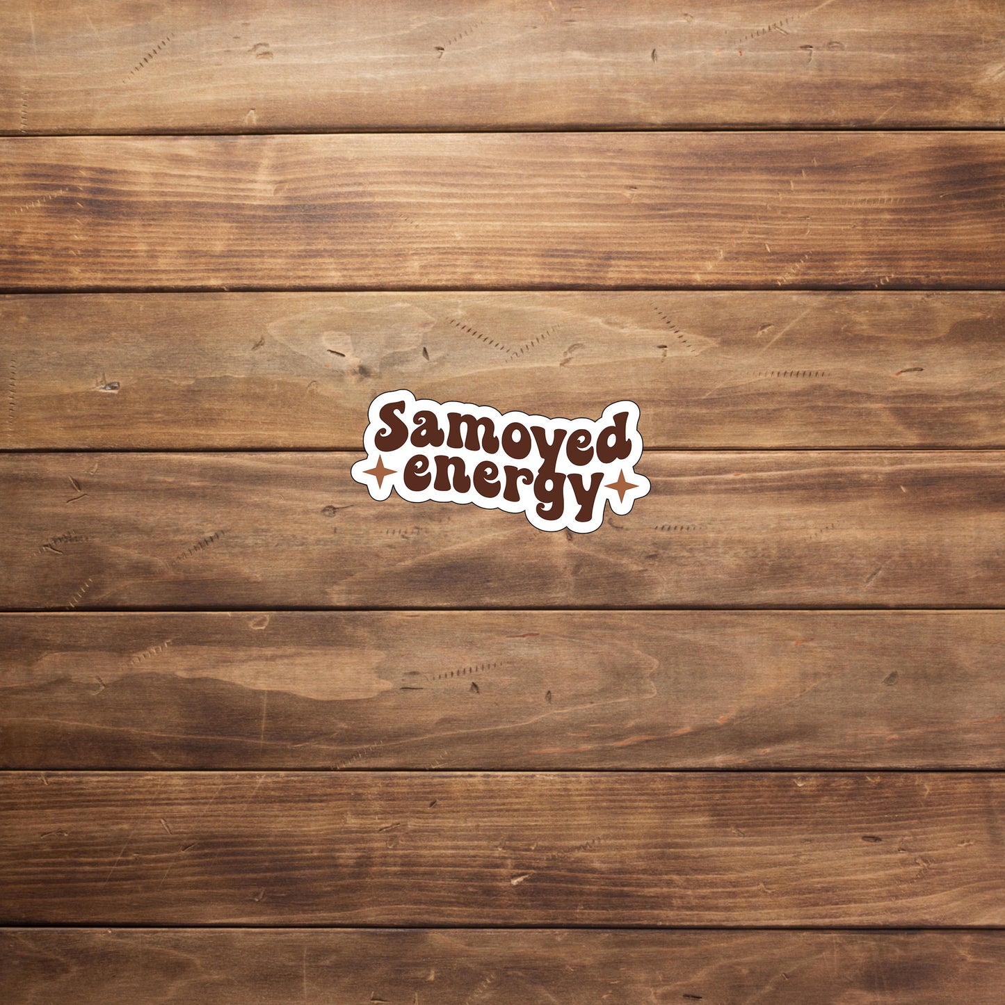 Samoyed energy Sticker, Vinyl sticker, laptop sticker, Tablet sticker