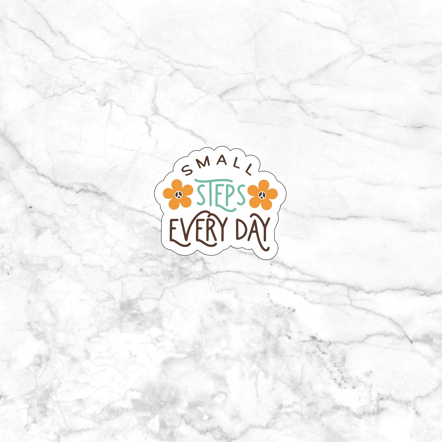 Small steps everyday Sticker, Vinyl sticker, laptop sticker, Tablet sticker
