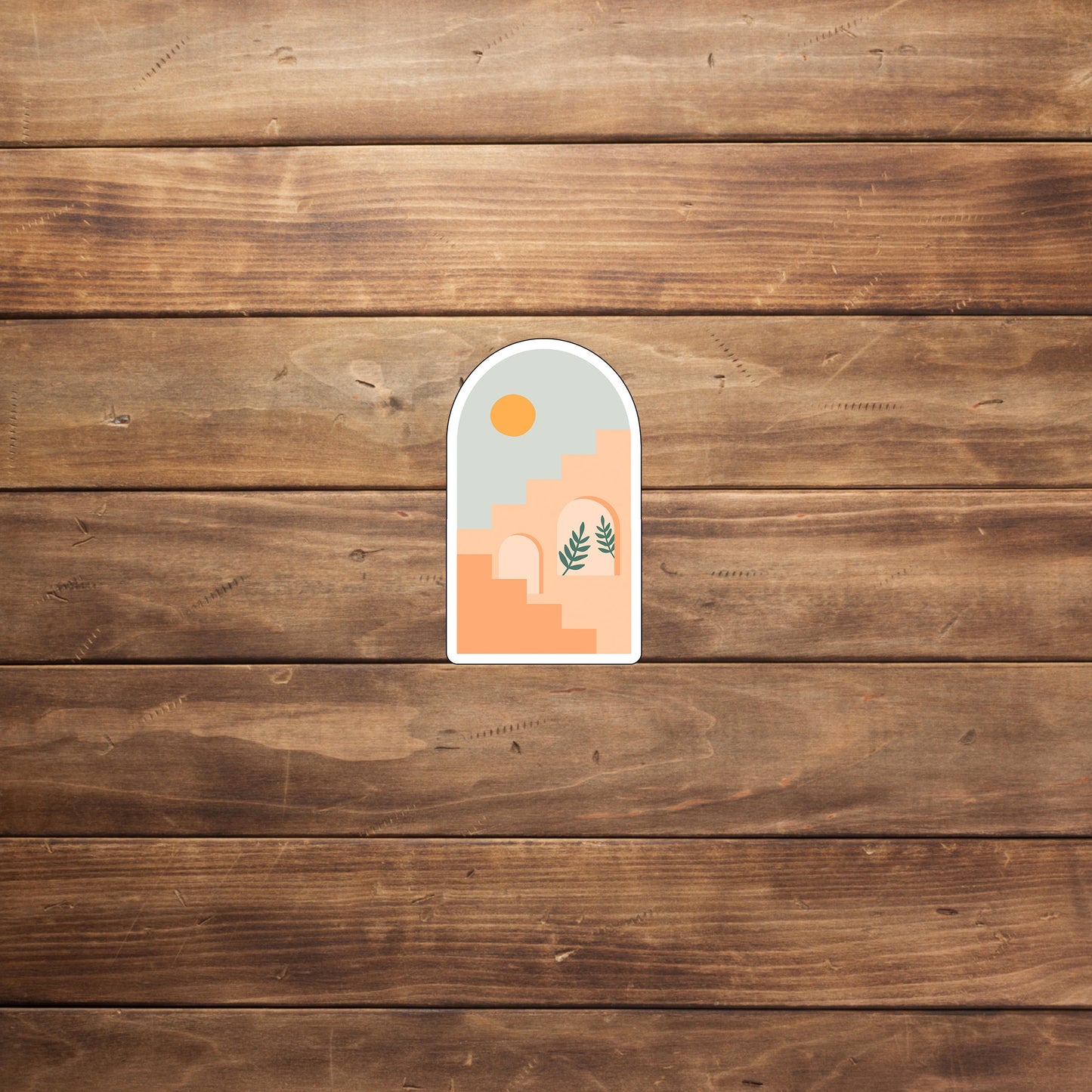 Stairs Sun Sticker