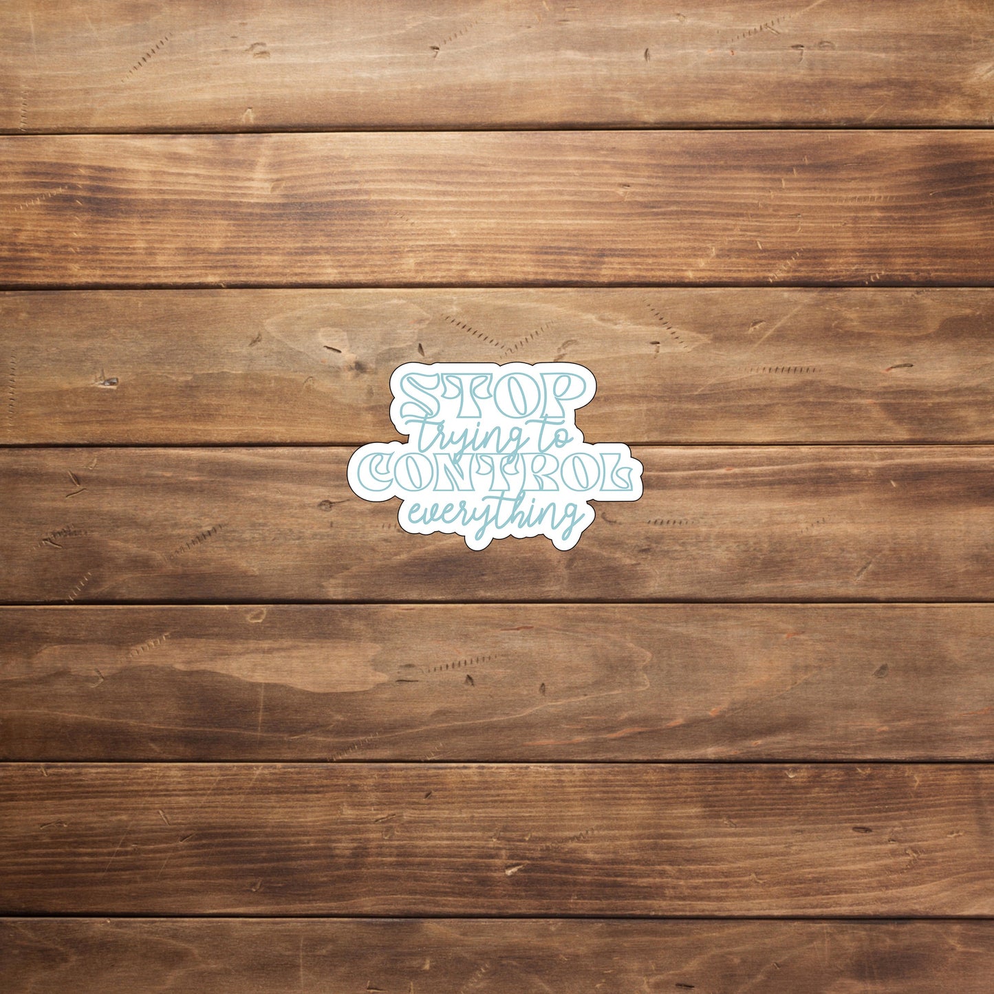 Stop trying to control everything Sticker, Vinyl sticker, laptop sticker, Tablet sticker