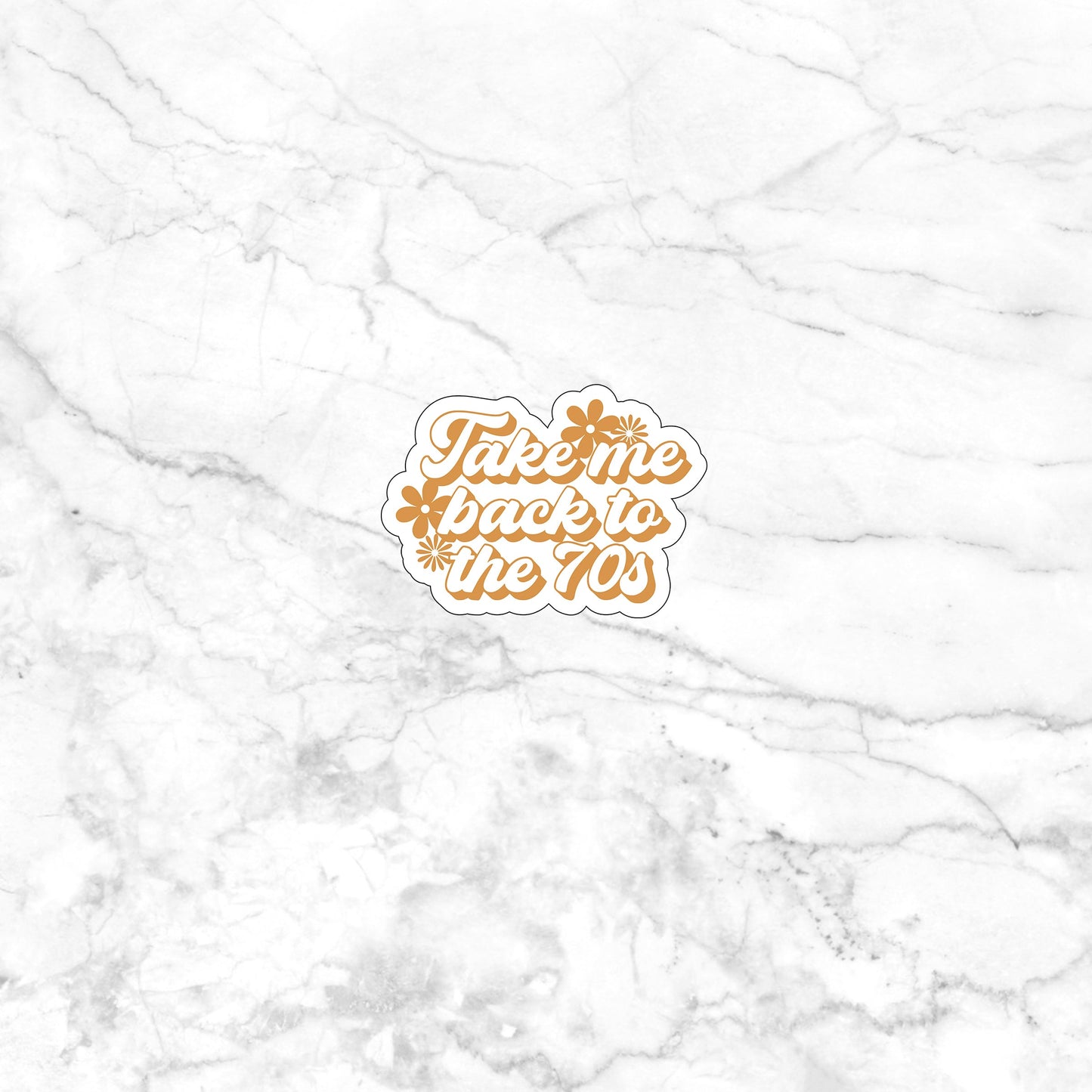 Take me back to the 0s flowers Sticker, Vinyl sticker, laptop sticker, Tablet sticker
