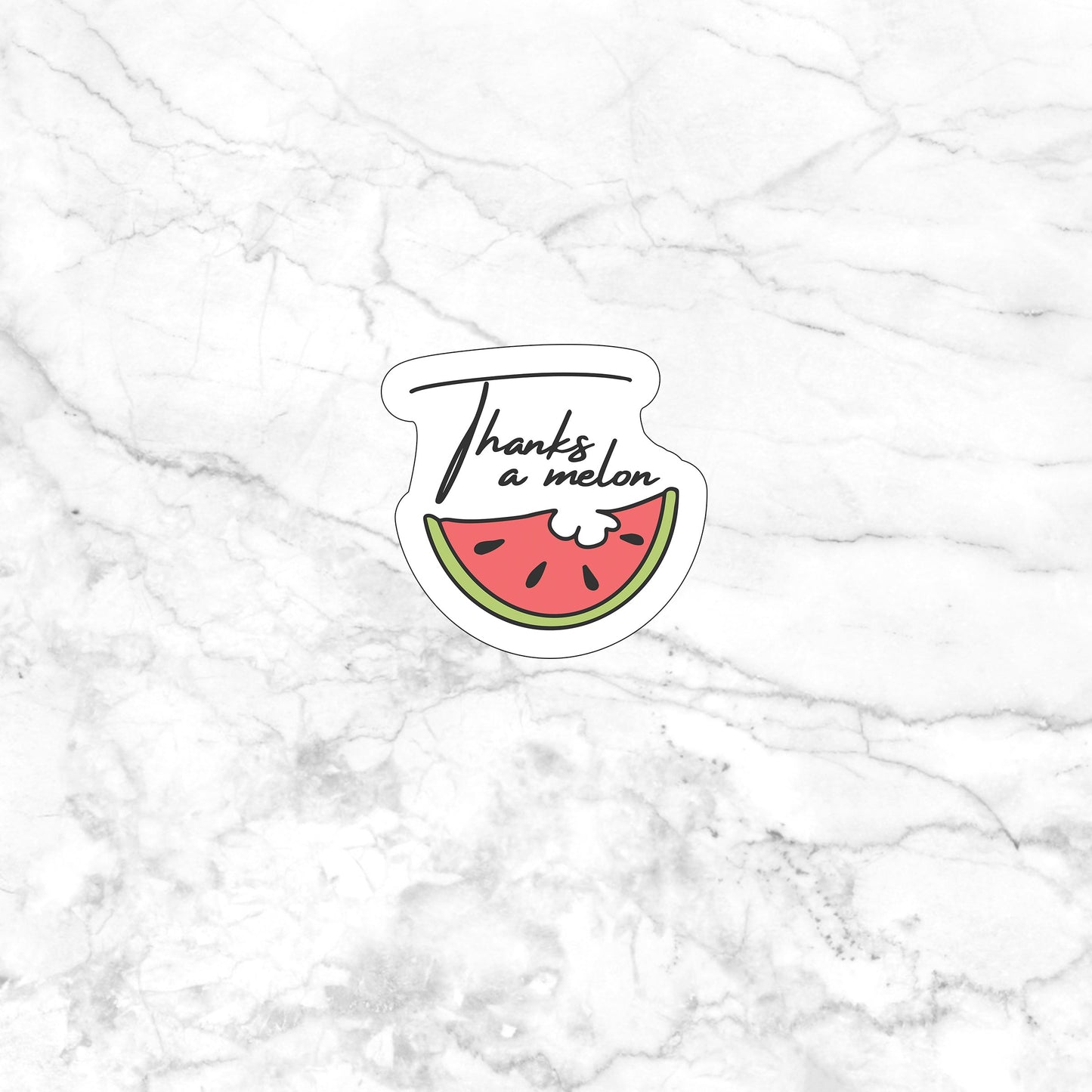 Thanks a Melon Sticker