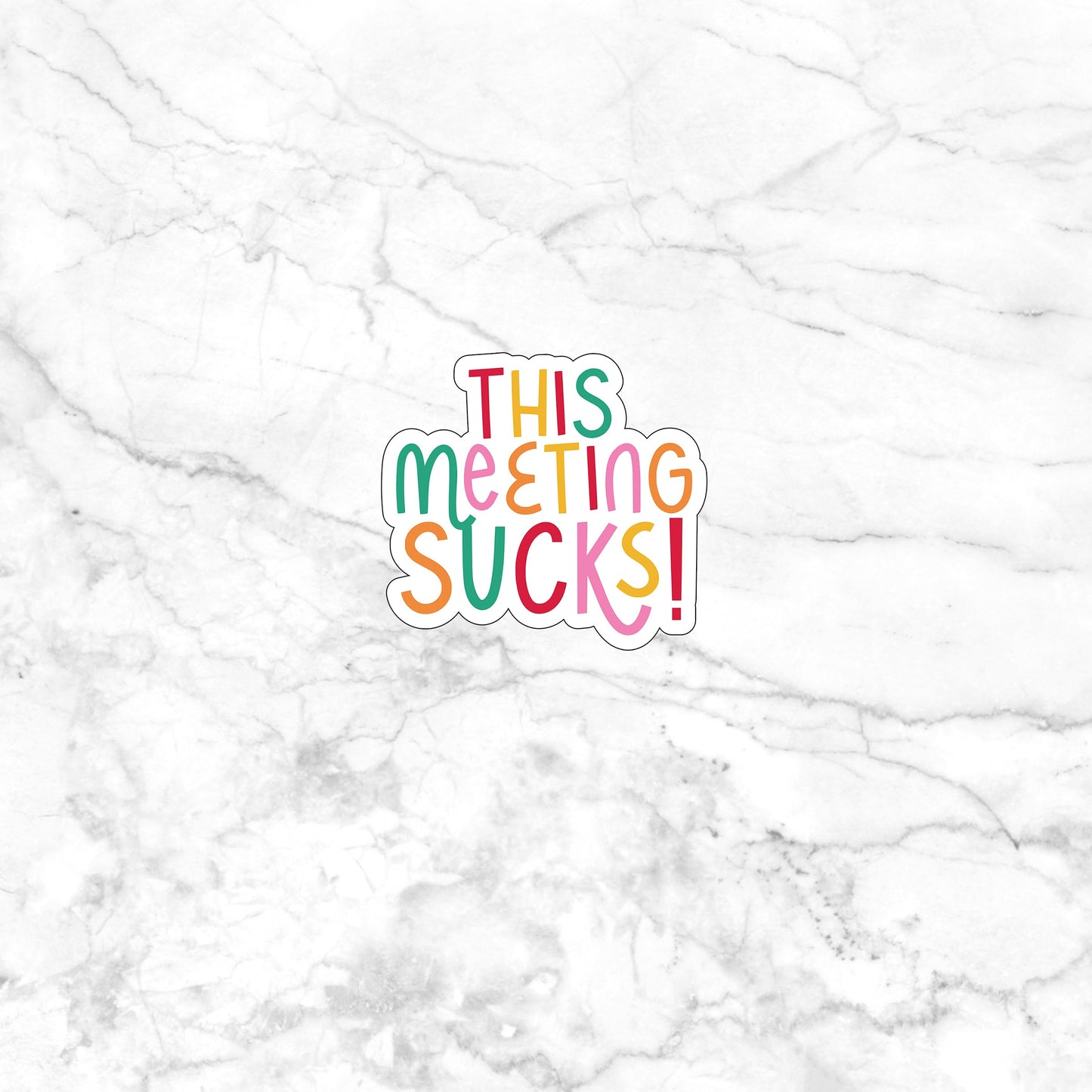 This meeting sucks Sticker, Vinyl sticker, laptop sticker, Tablet sticker