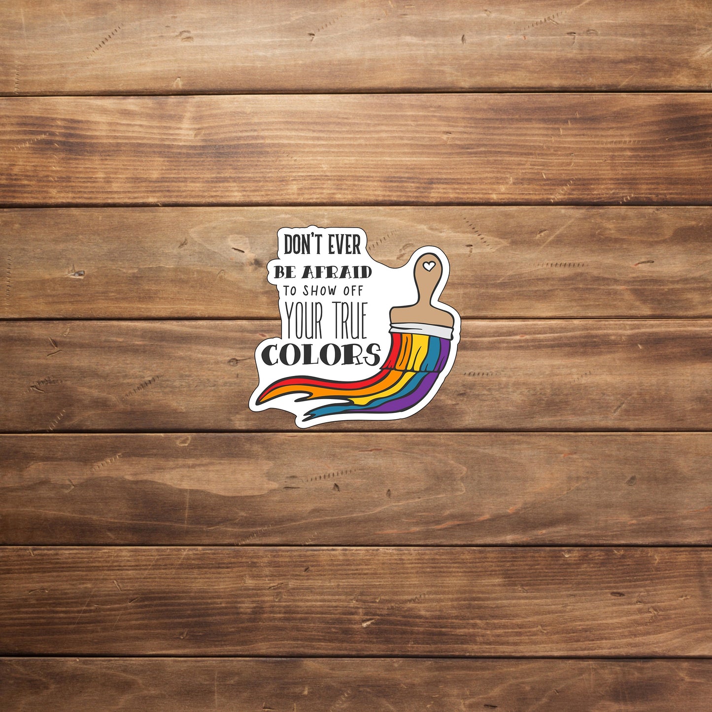 True Colors Sticker, Vinyl sticker, laptop sticker, Tablet sticker