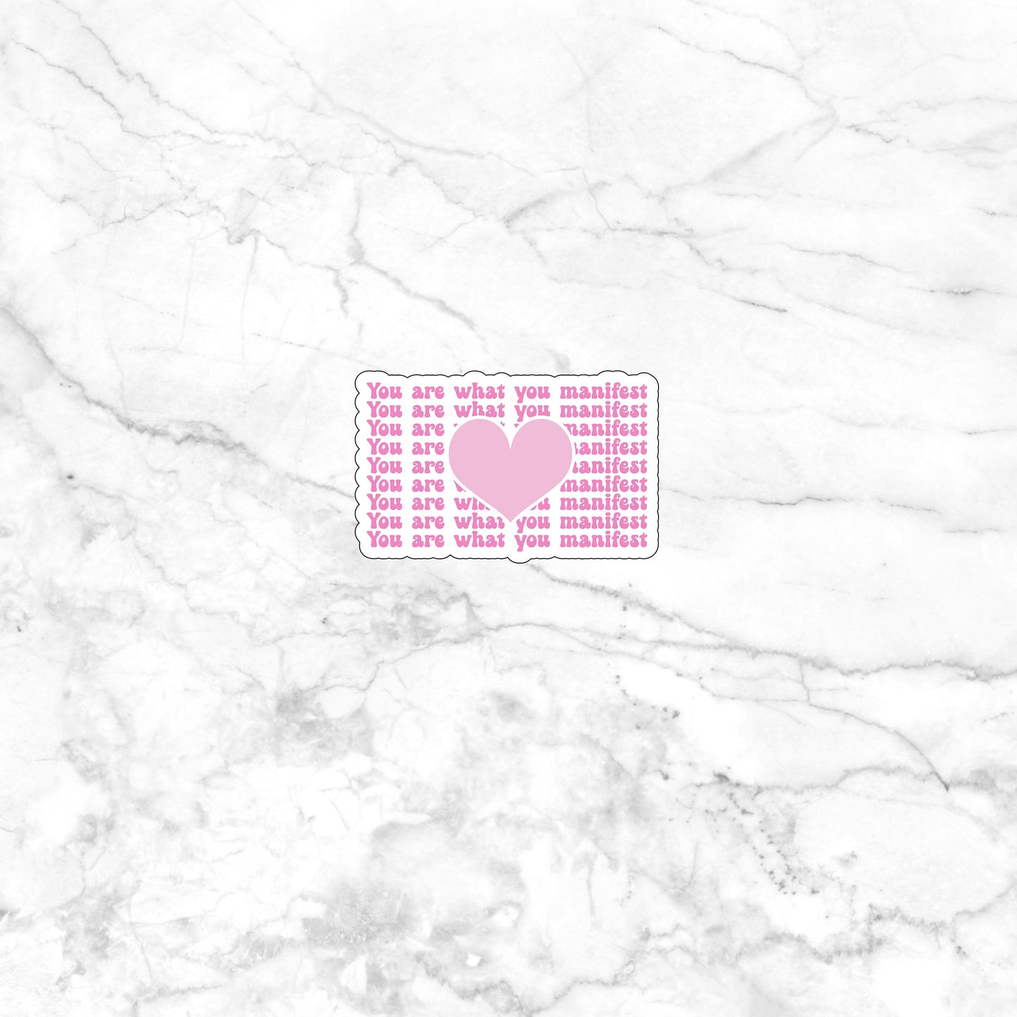 You are what you manifest Sticker, Vinyl sticker, laptop sticker, Tablet sticker