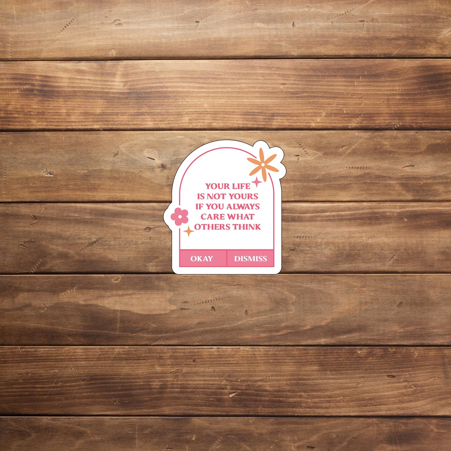 Don't care what other's think Sticker, Vinyl sticker, laptop sticker, Tablet sticker