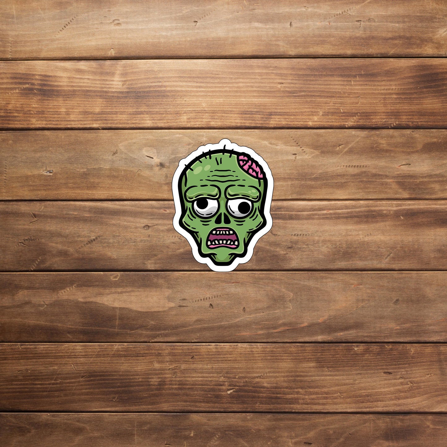 Halloween Stiker, Zombie Illustration