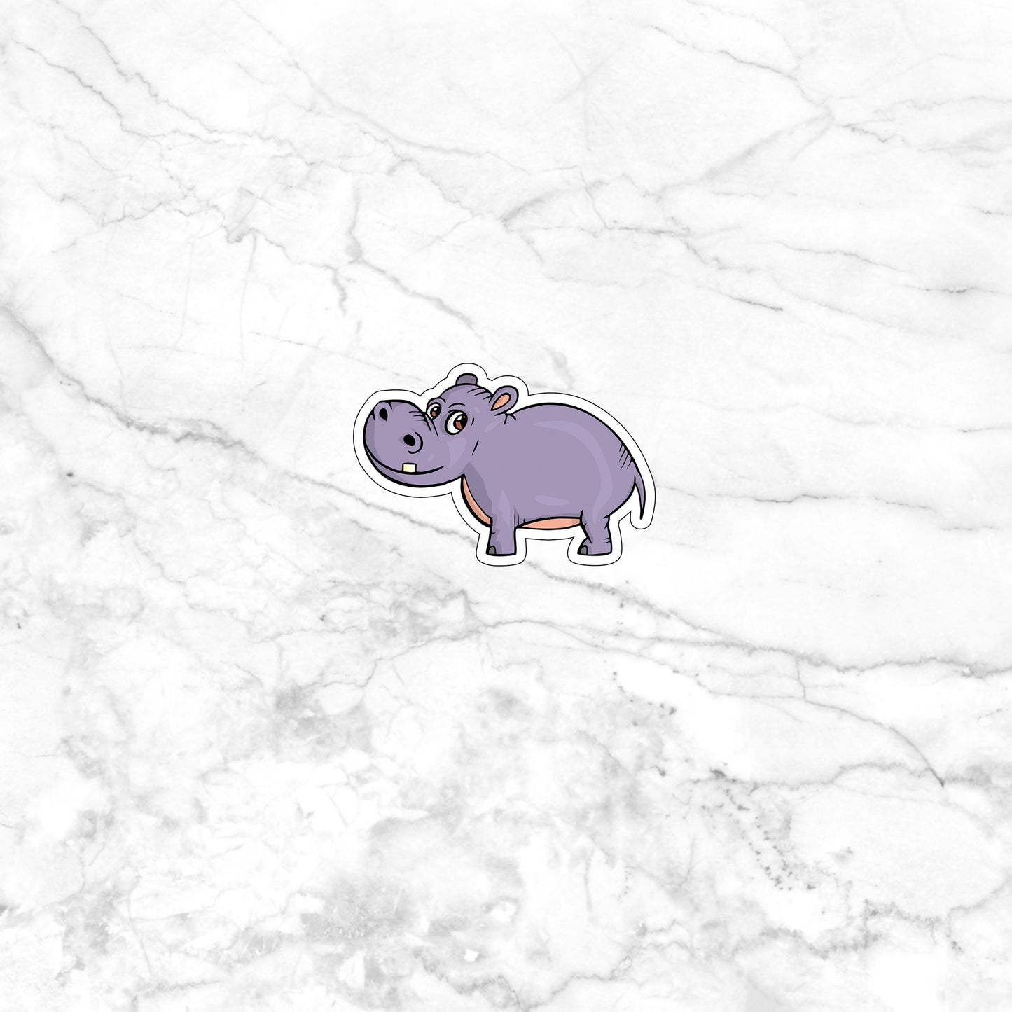 Hippo Sticker