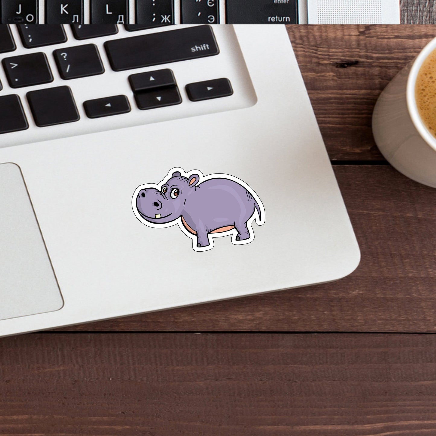 Hippo Sticker