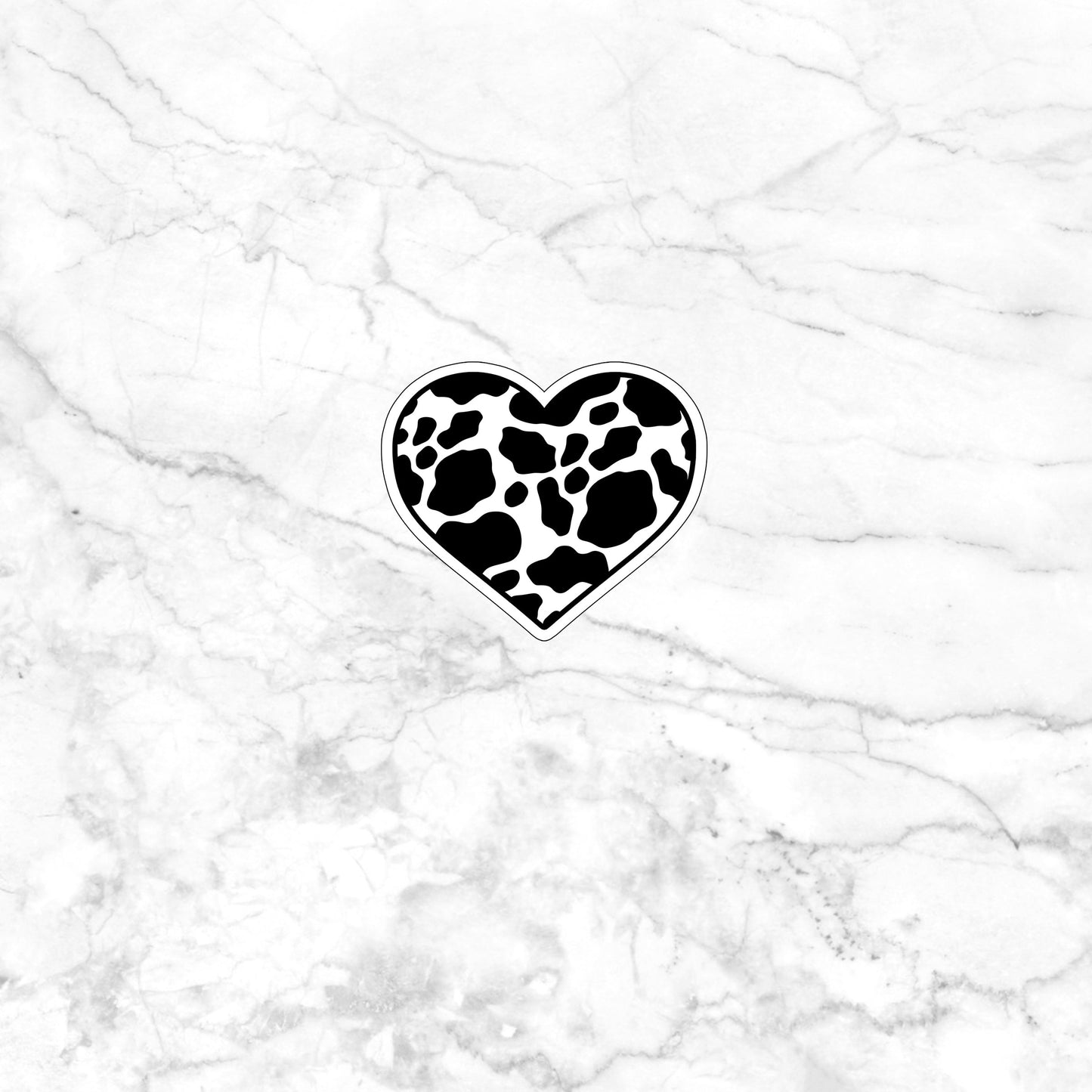 black and white HEART Sticker, Vinyl sticker, laptop sticker, Tablet sticker
