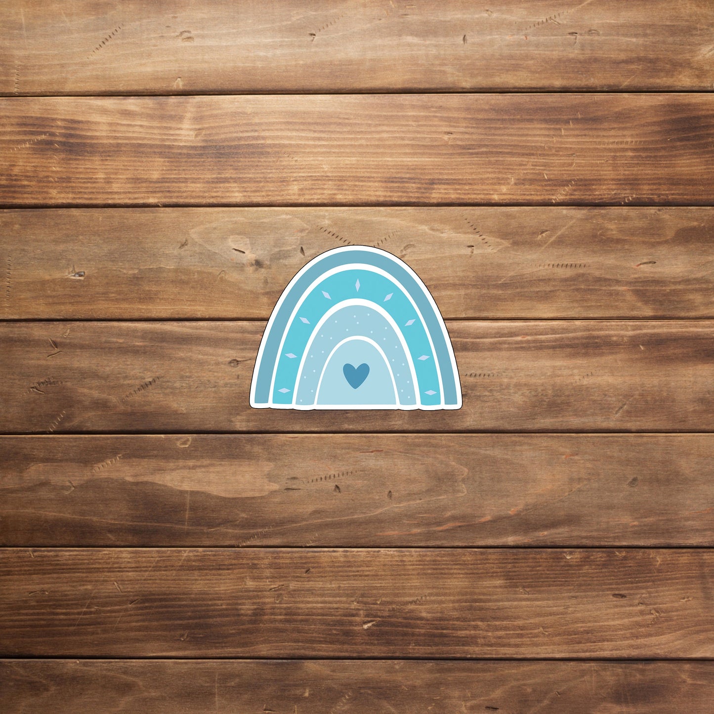 Rainbow Stickers, blue rainbow sticker