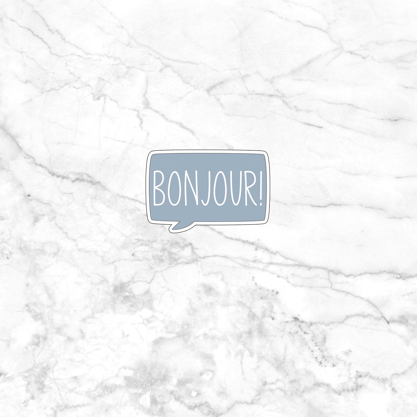 Bonjour! Sticker