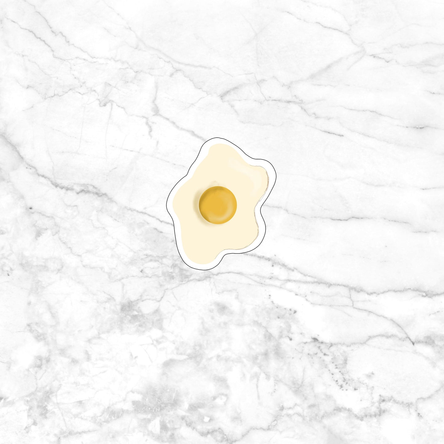 Fried Egg Sticker , Vinyl sticker , laptop sticker , Nostalgic Sticker