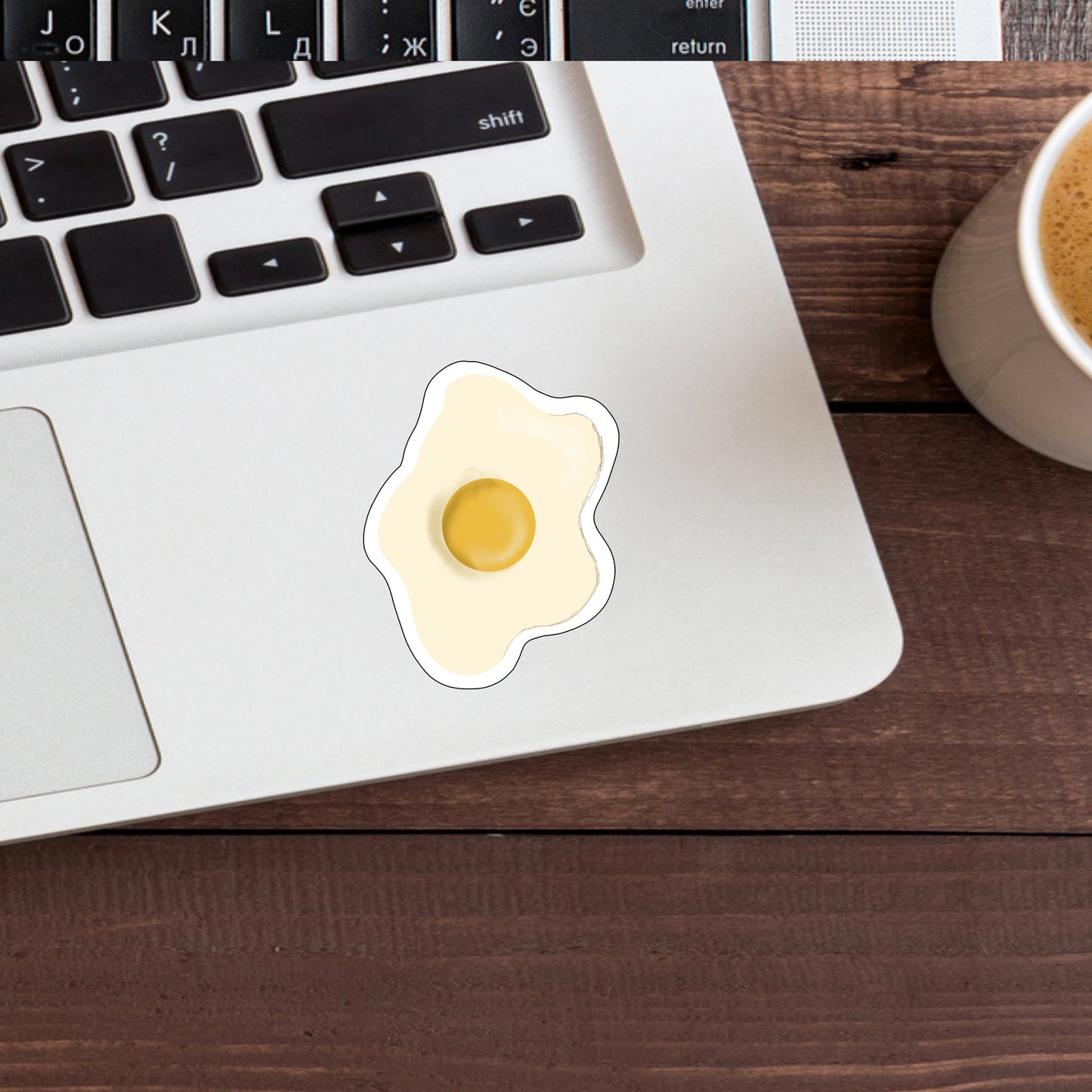 Fried Egg Sticker , Vinyl sticker , laptop sticker , Nostalgic Sticker
