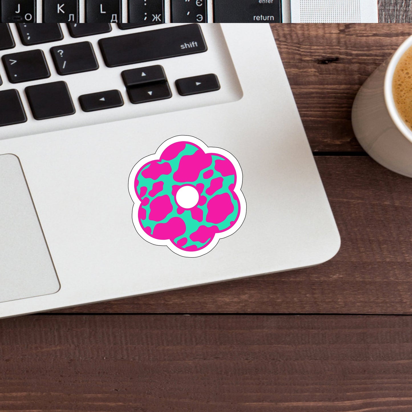 FLOWERS Sticker, Vinyl sticker, laptop sticker, Tablet sticker