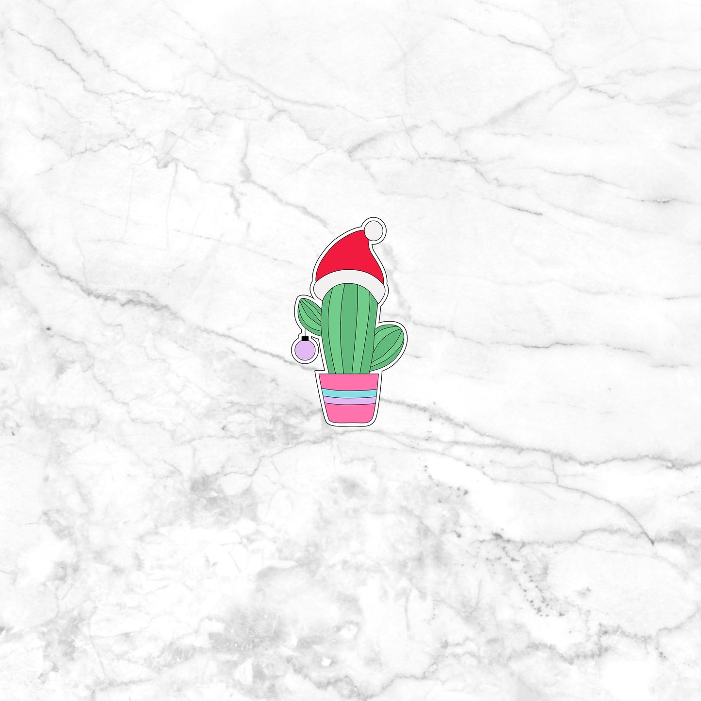 Christmas in July Sticker, cactus Sticker