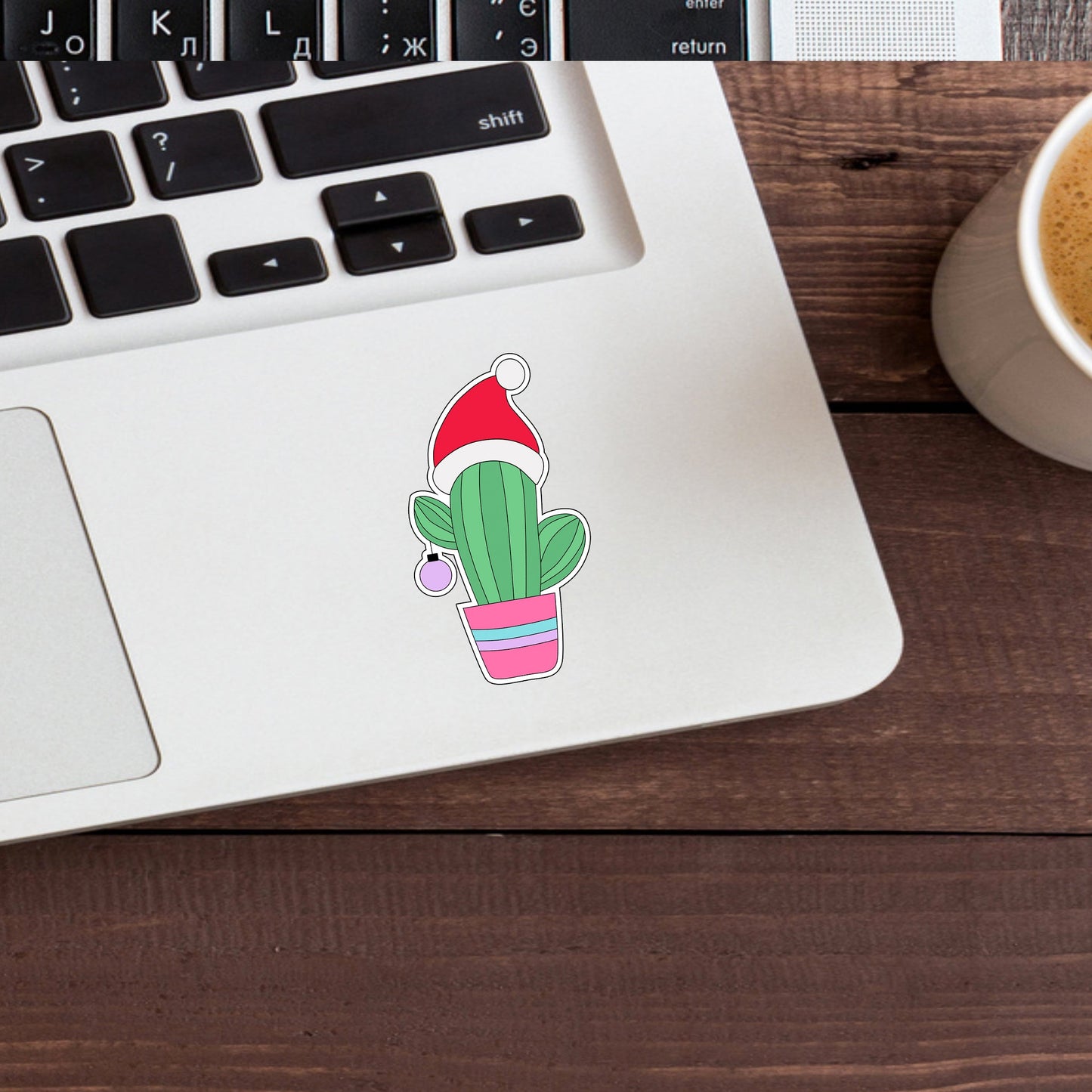 Christmas in July Sticker, cactus Sticker