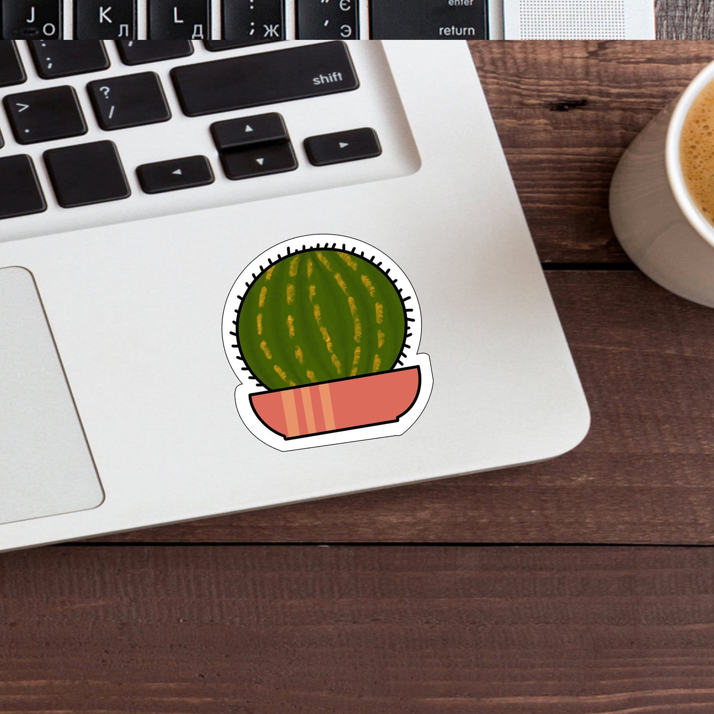 Cactus Sticker , Vinyl sticker, laptop sticker