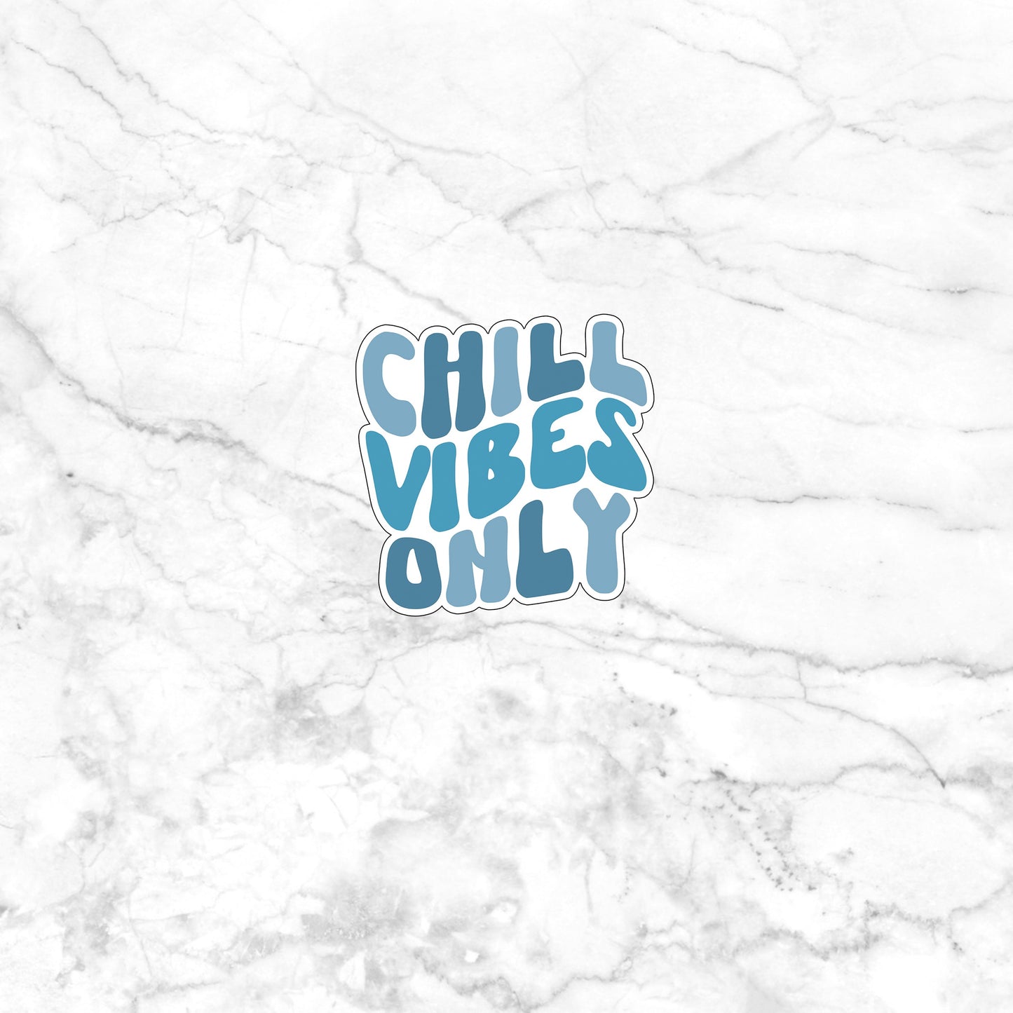 Blue Theme Sticker, chill vibes sticker