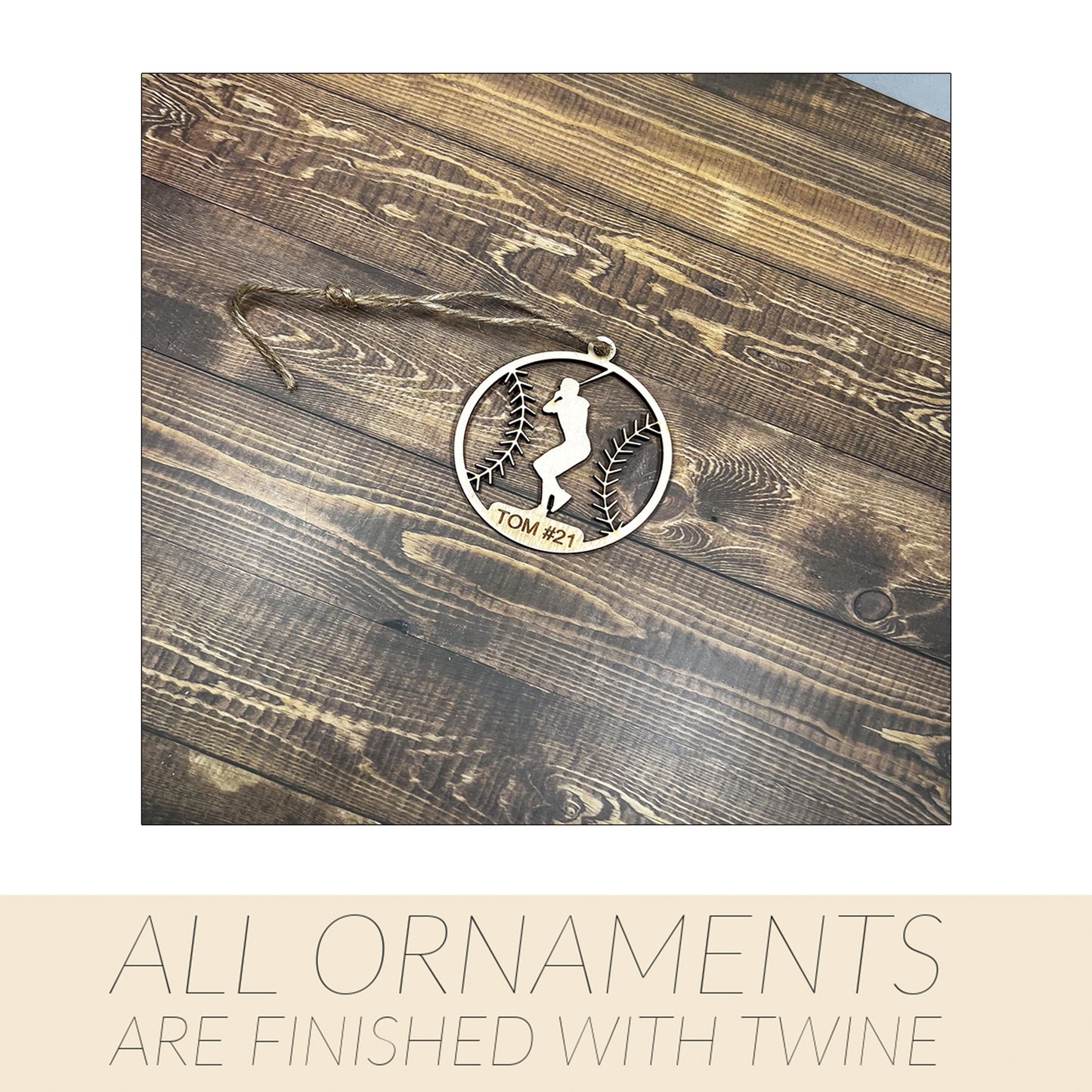 Gymnastic Ornament, Wooden Sports Ornament, Sports Ornament, Engraved Ornament, Laser Engraved Wood Ornament