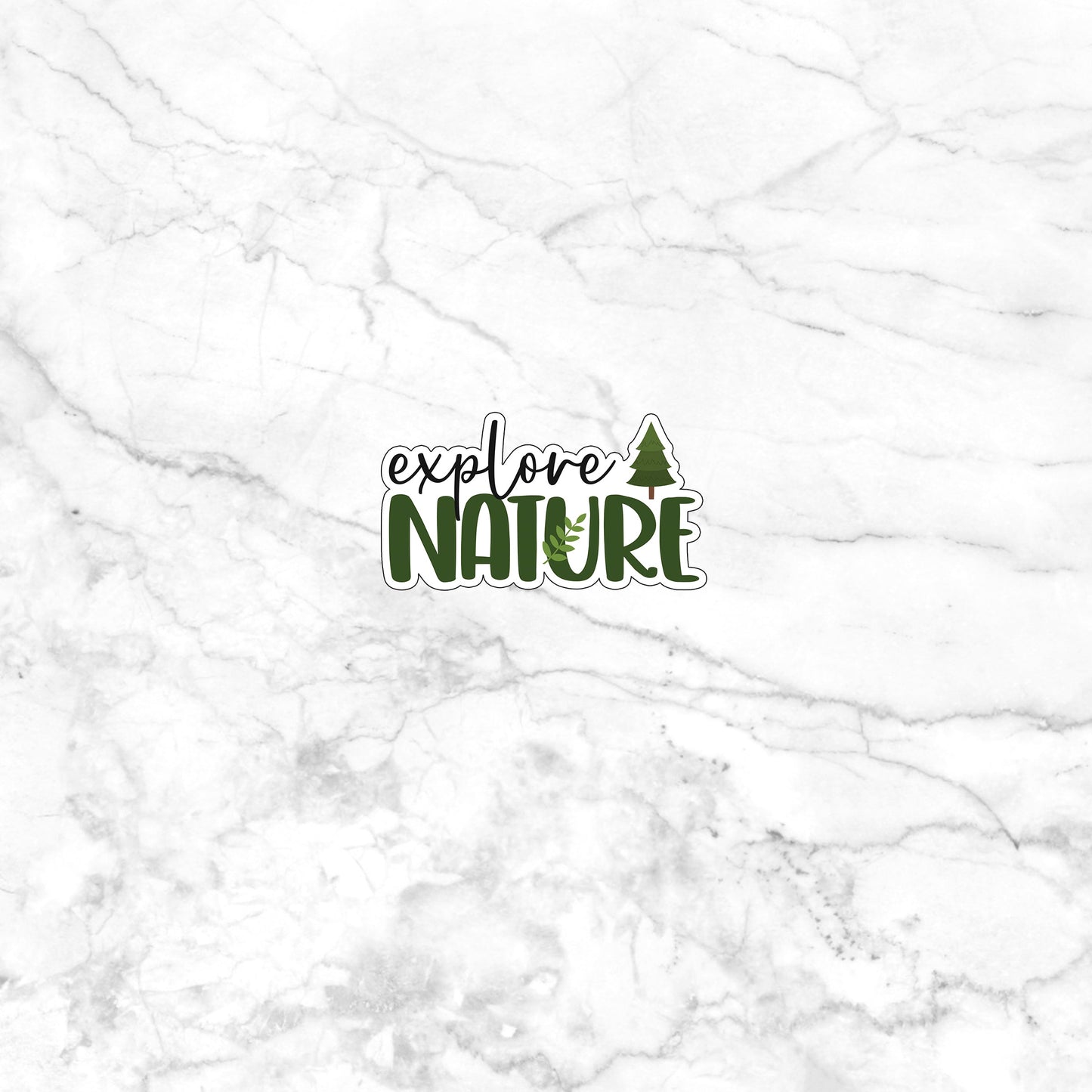 Explore Nature Sticker, Vinyl sticker, laptop sticker, Tablet sticker