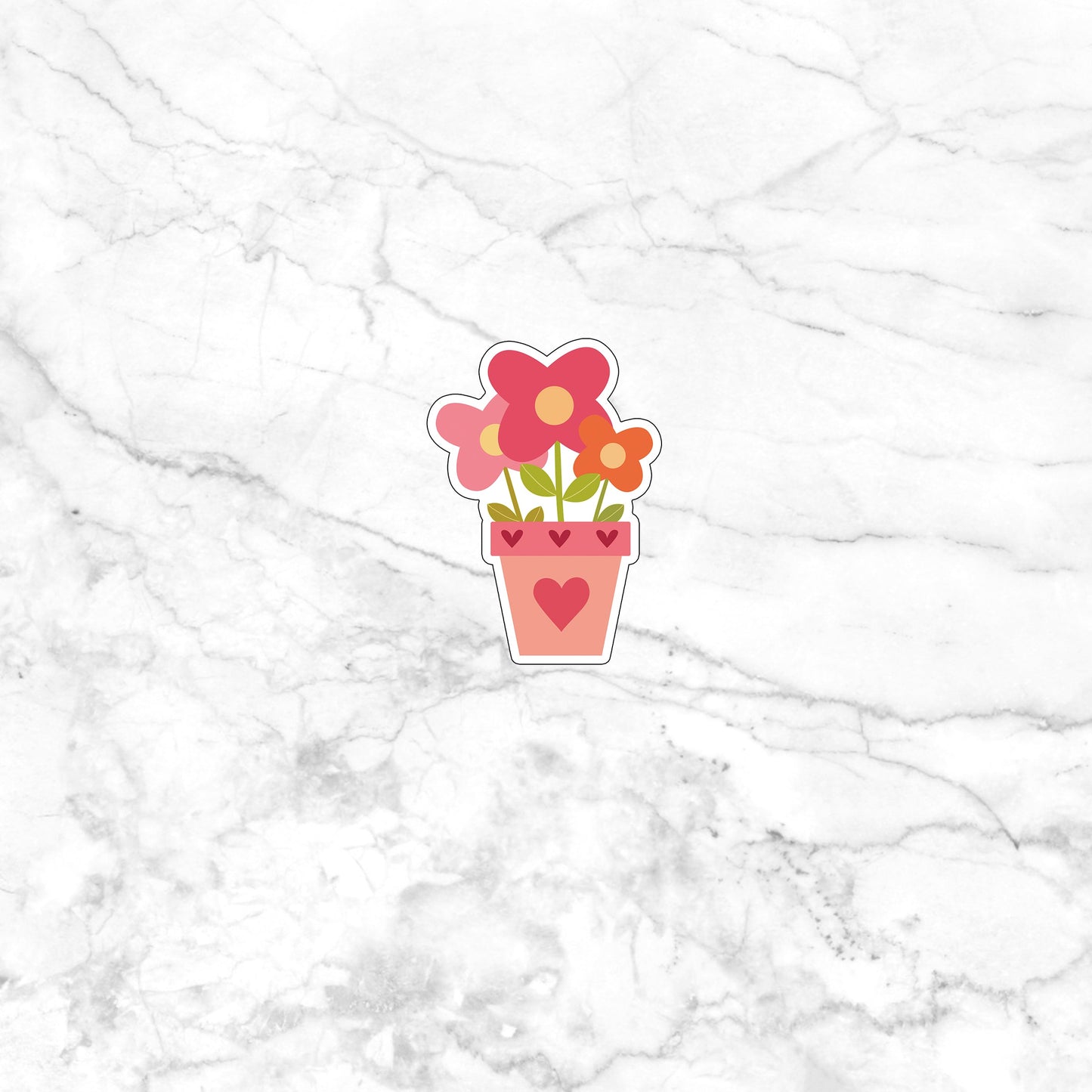 flowers pot sticker Sticker