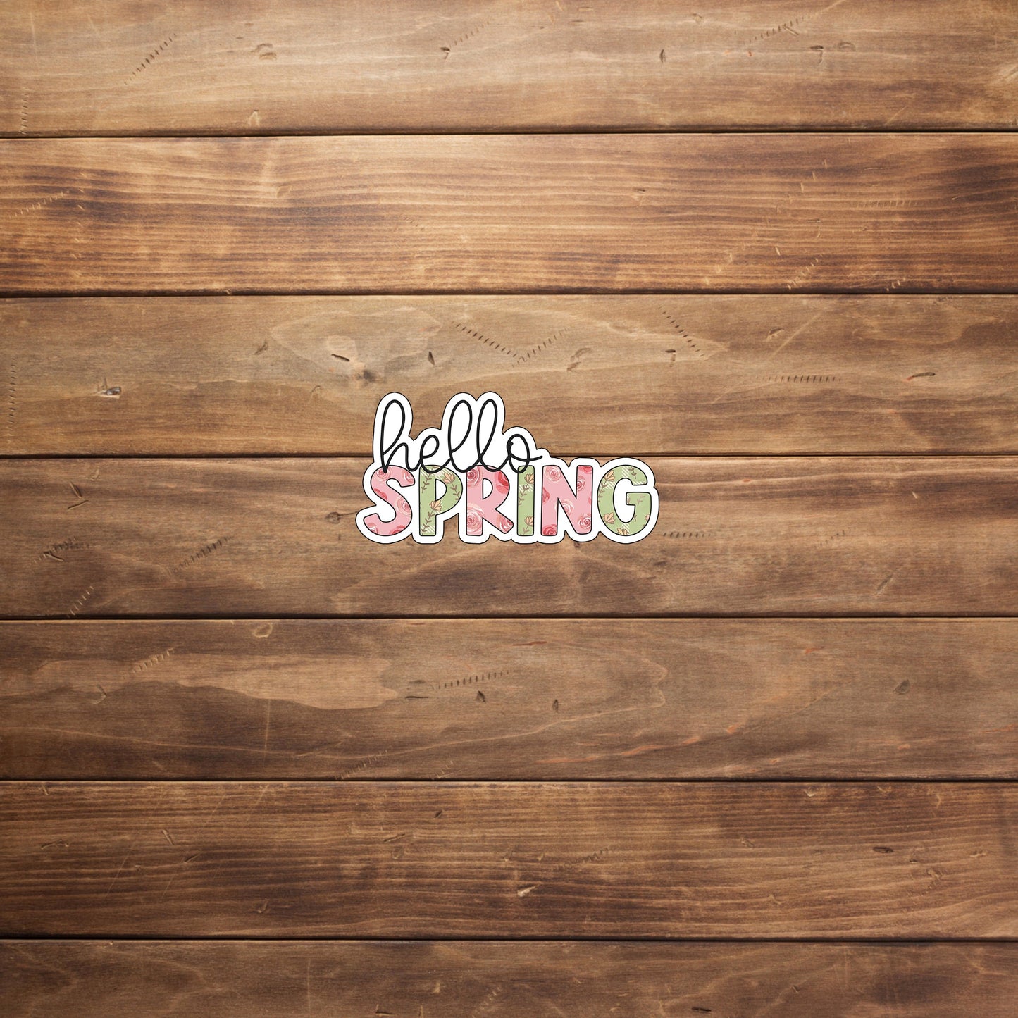 hello-spring-sticker Sticker