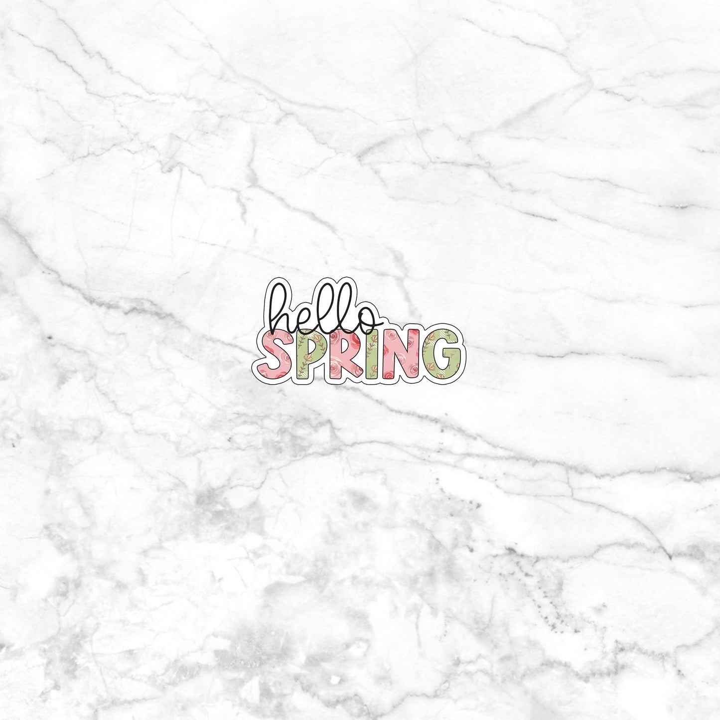 hello-spring-sticker Sticker
