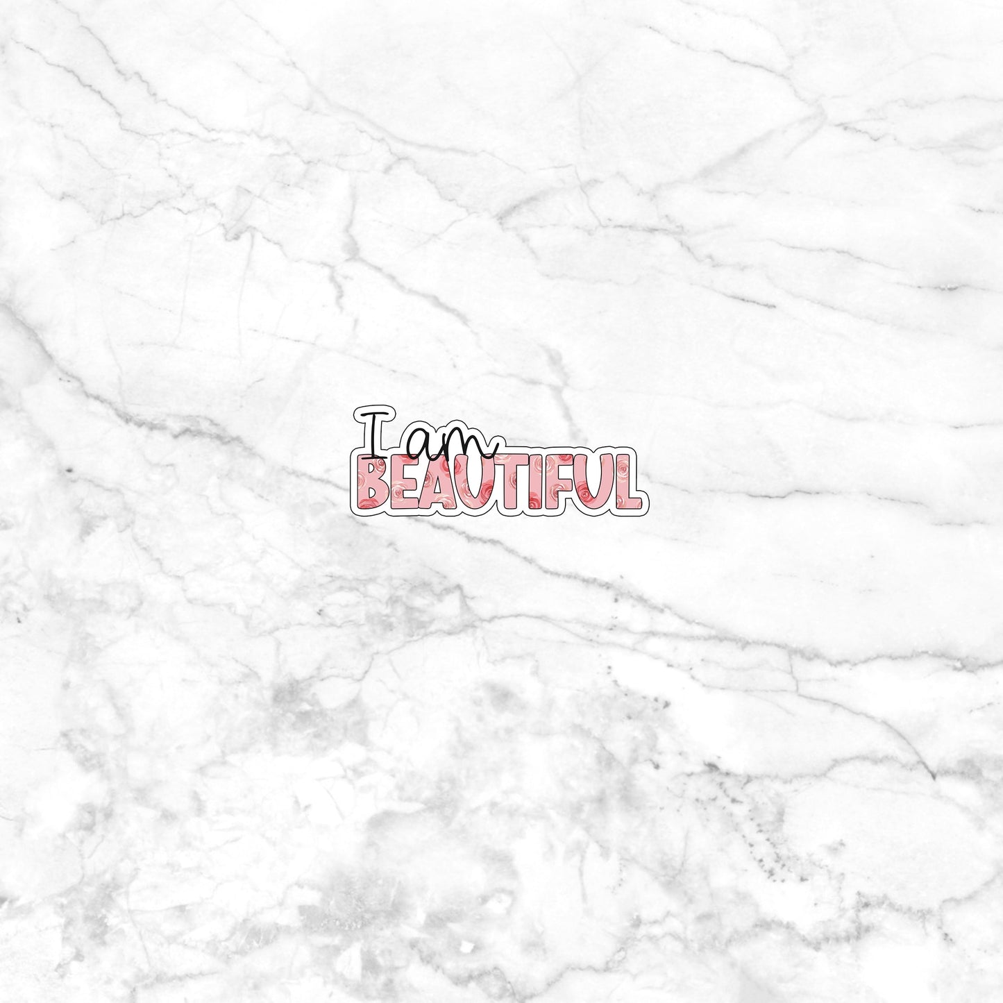 i-am-beautiful-sticker Sticker