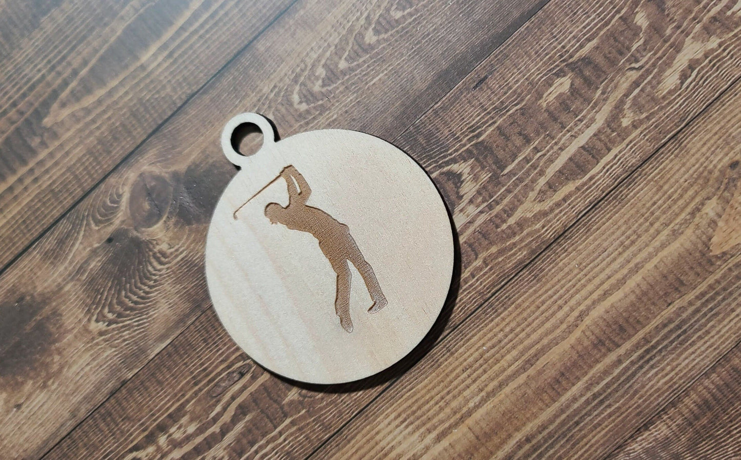 Golf Ornament , Laser Engraved Ornament, Golf Lover