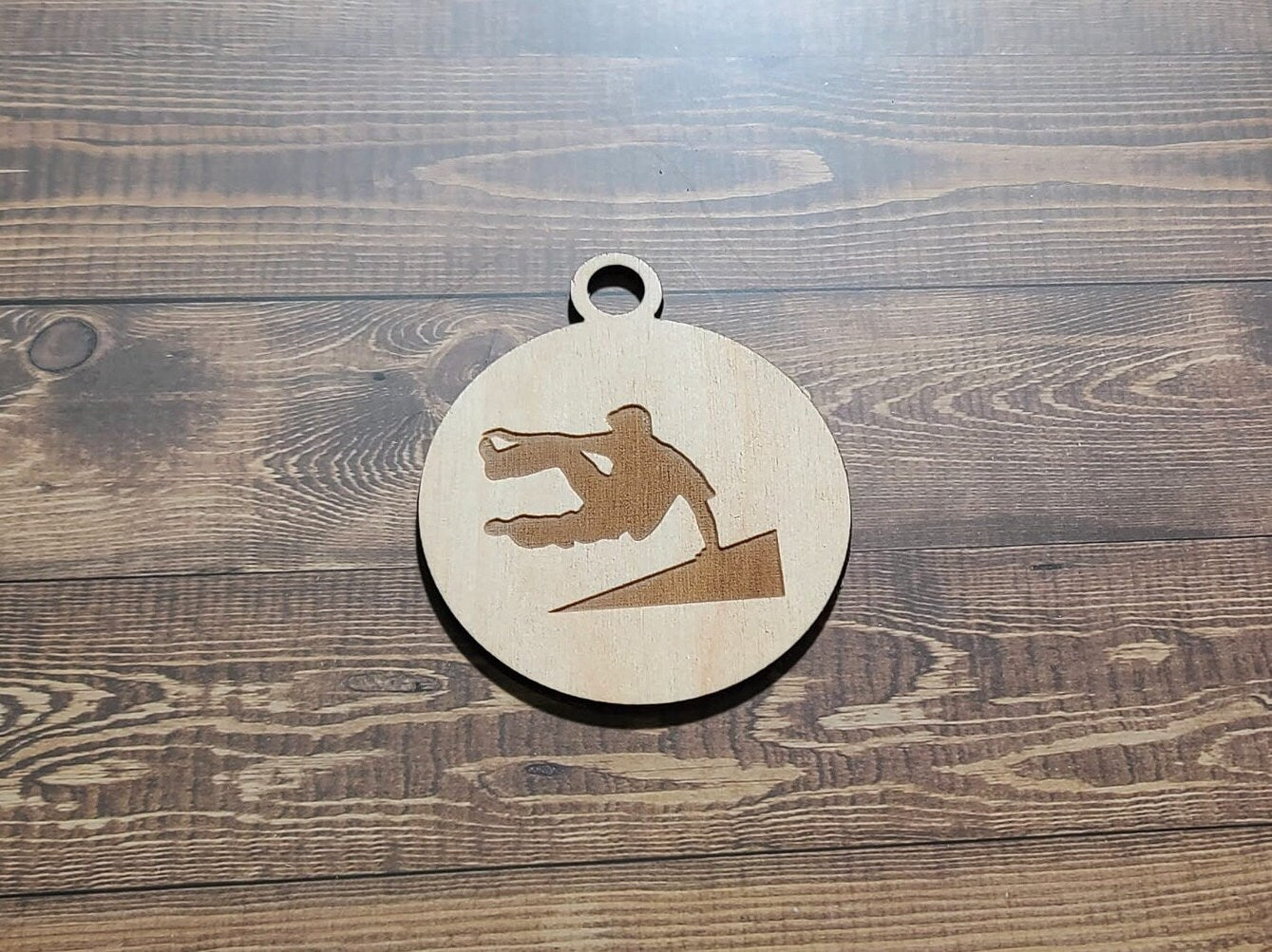 Parkour Ornament, Laser Engraved Ornament, Parkour Lover
