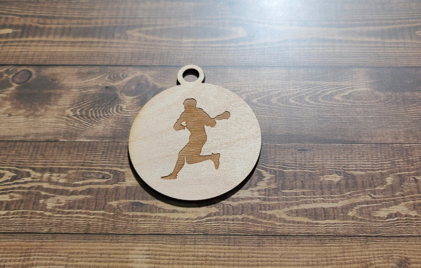 Lacrosse Ornament, Laser Engraved Ornament, Lacrosse Lover